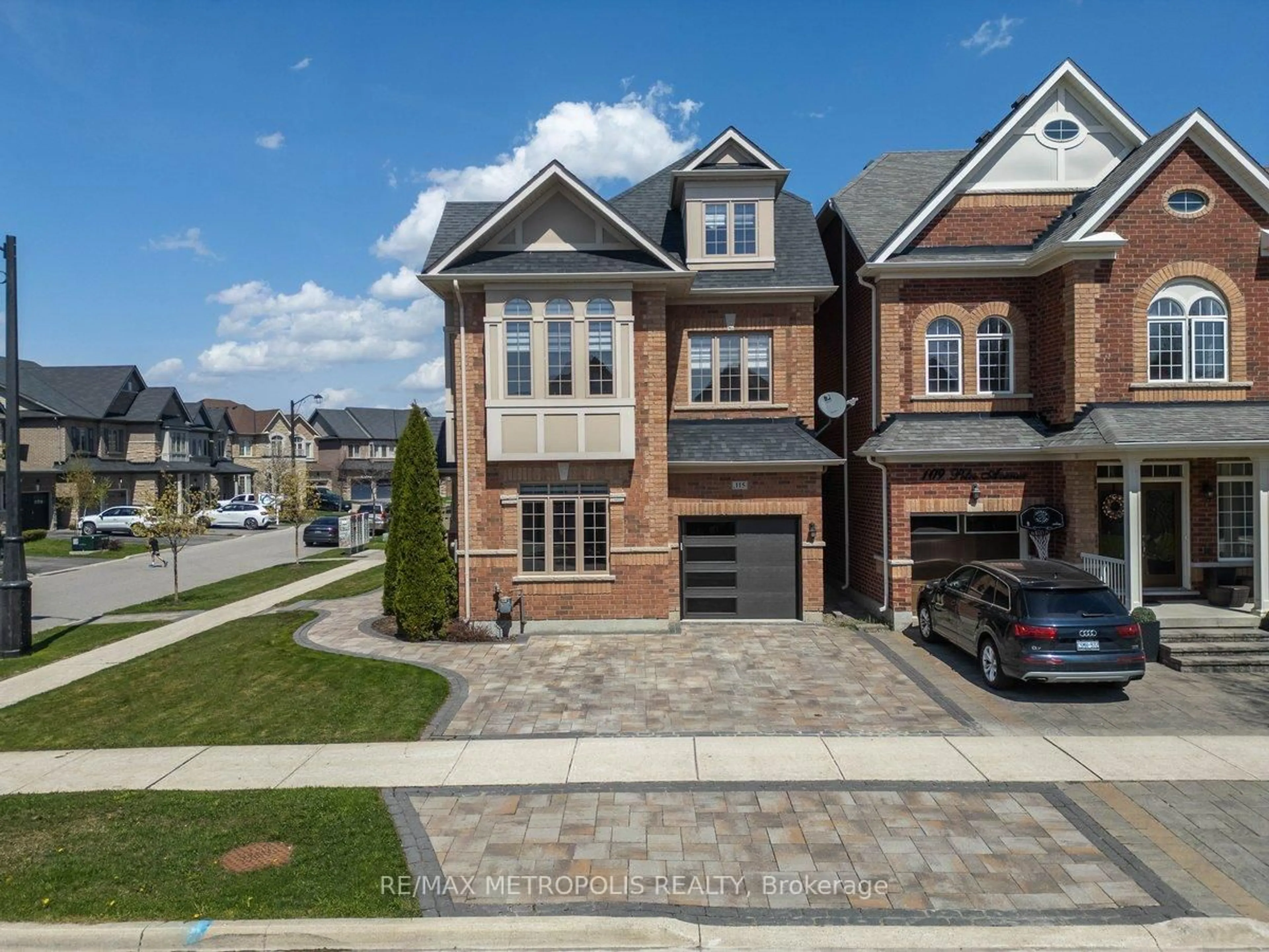 Home with brick exterior material, street for 115 Pelee Ave, Vaughan Ontario L4H 3Z1
