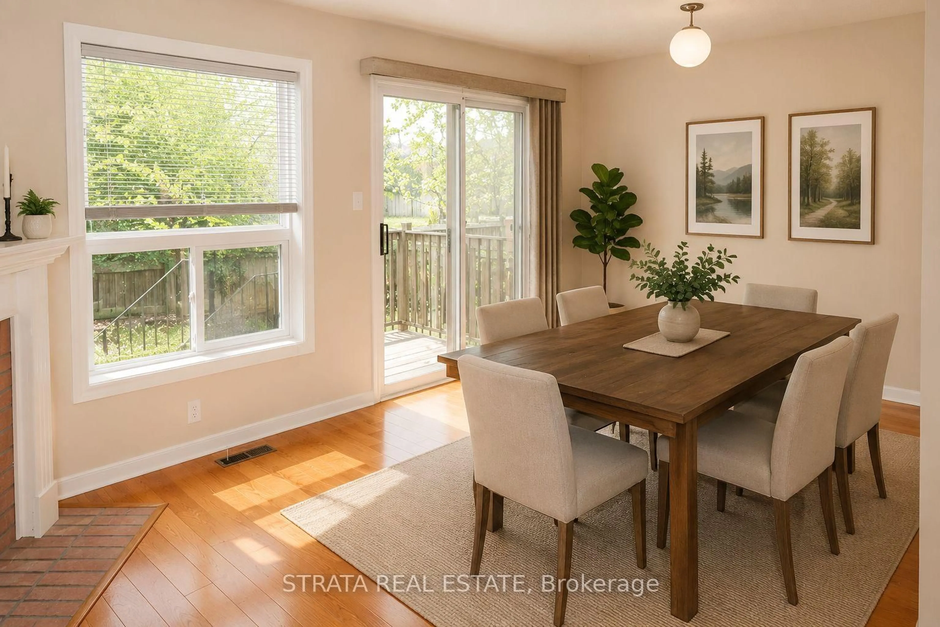 Dining room, wood/laminate floor for 29 Tumbleweed Crt, Vaughan Ontario L4L 8Y5