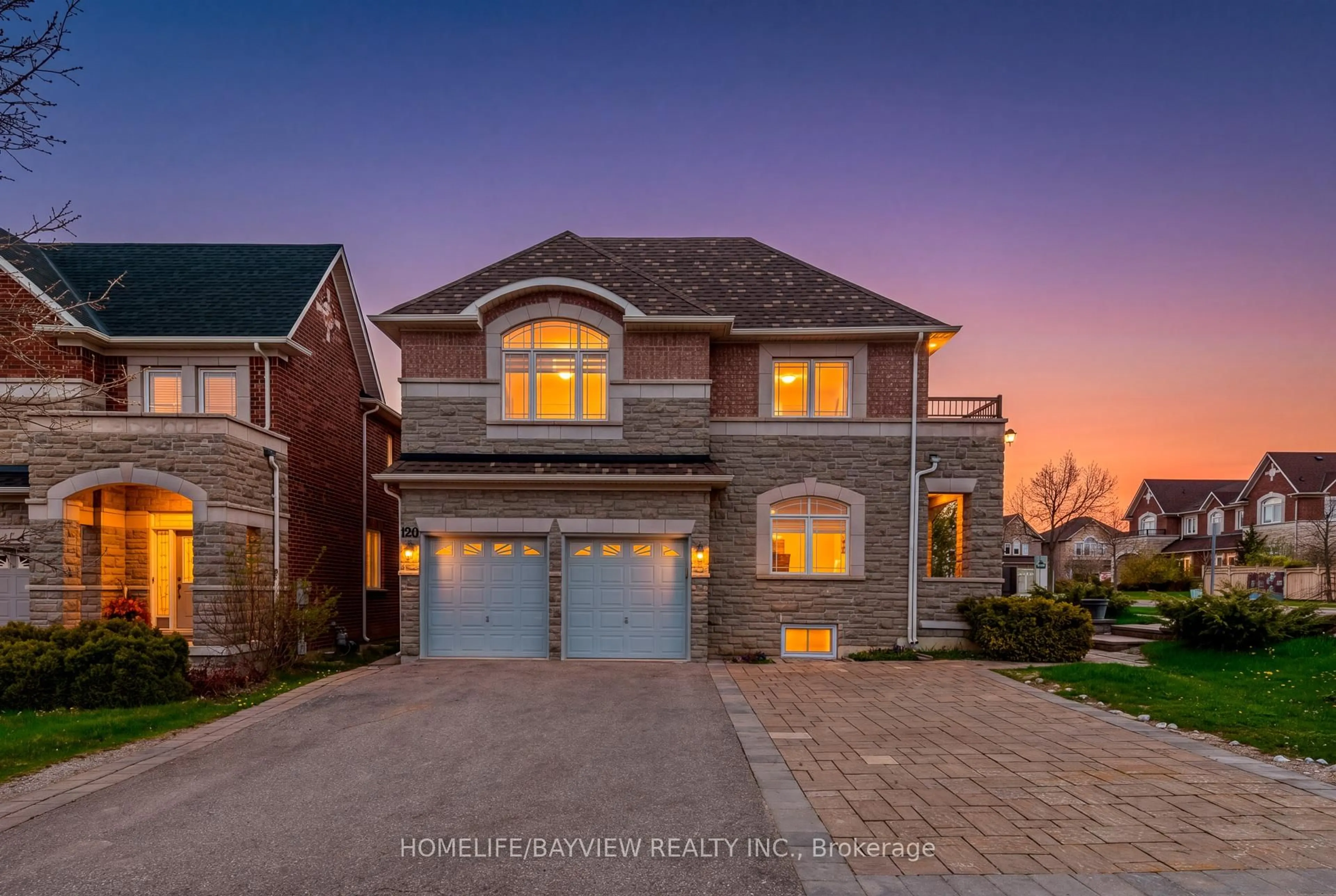 Home with brick exterior material, street for 120 Valley Vista Dr, Vaughan Ontario L6A 0Z3