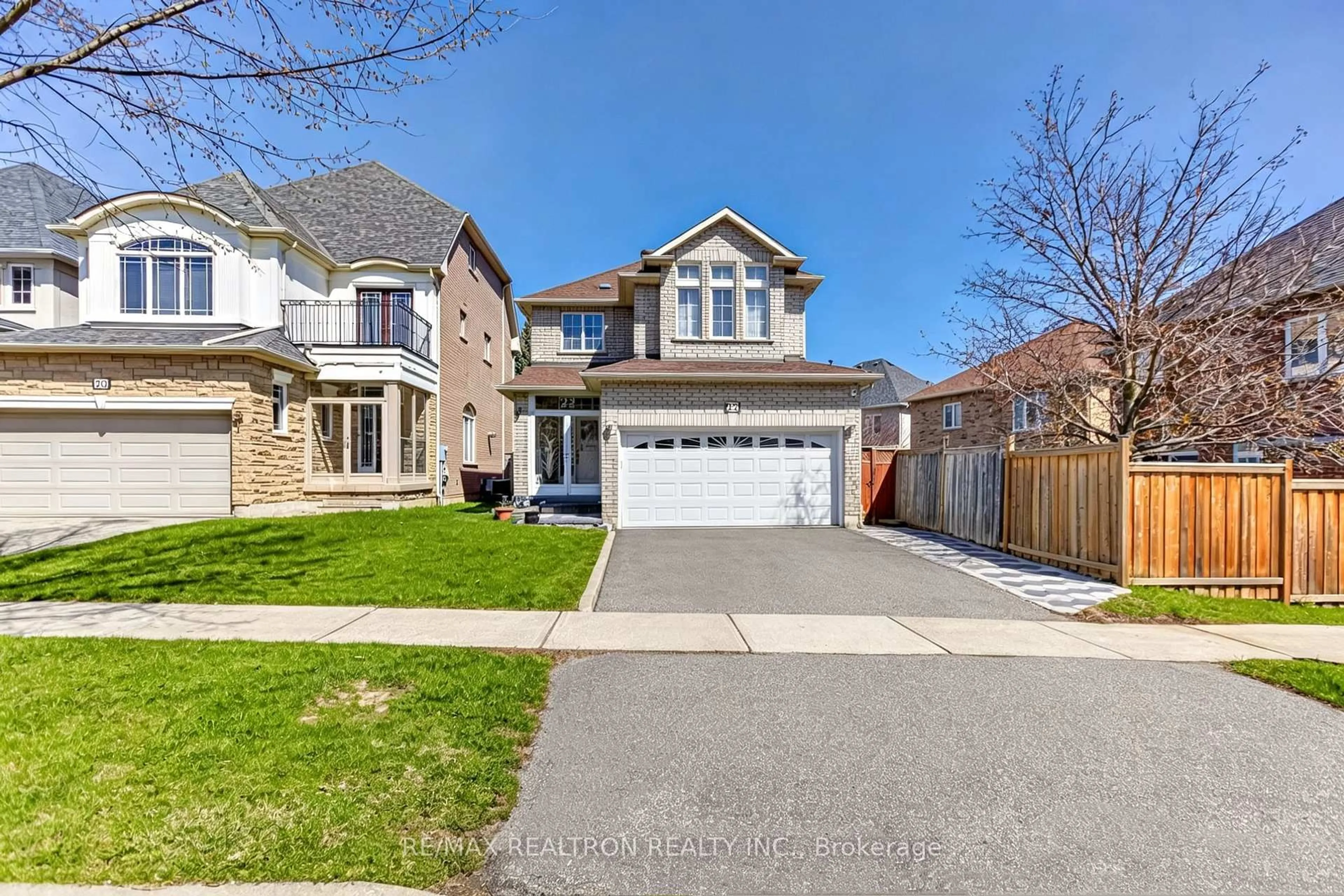 Home with brick exterior material, street for 22 Copperstone Cres, Richmond Hill Ontario L4S 2C5