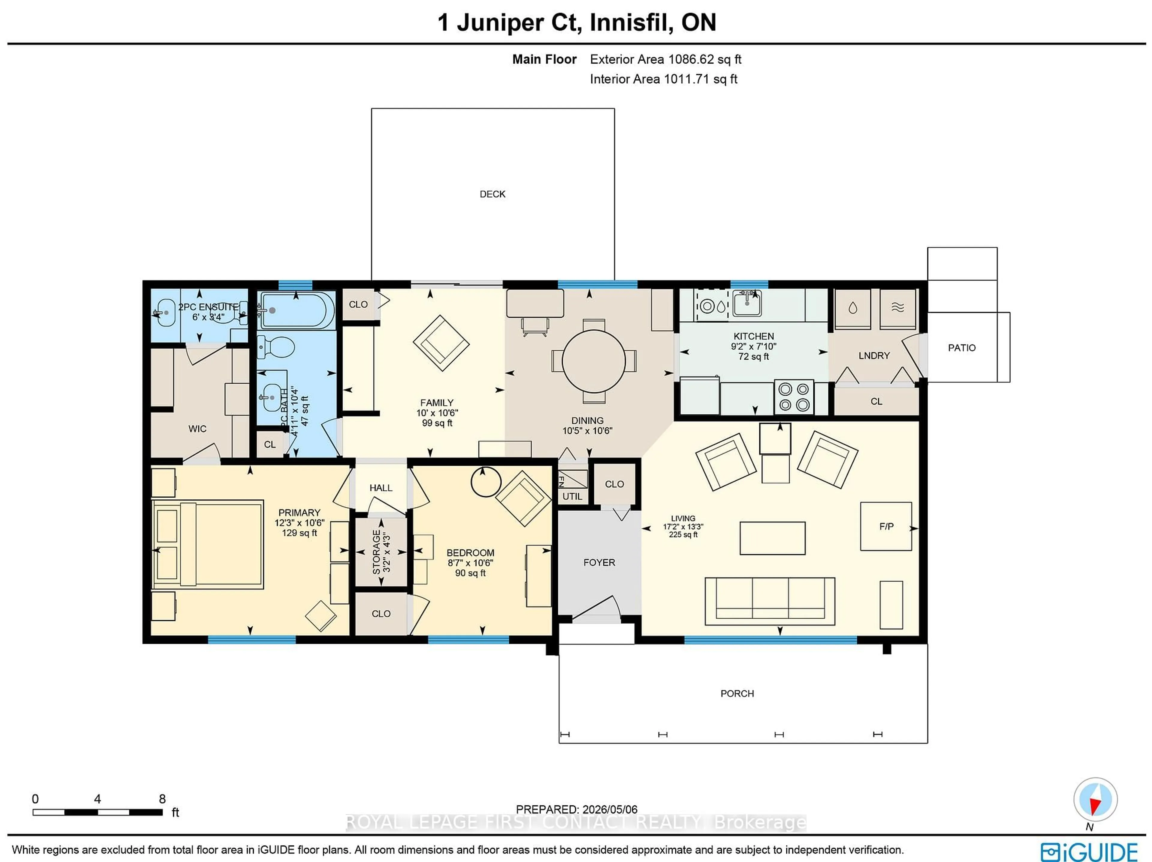Floor plan for 1 Juniper Crt, Innisfil Ontario L9S 1N2