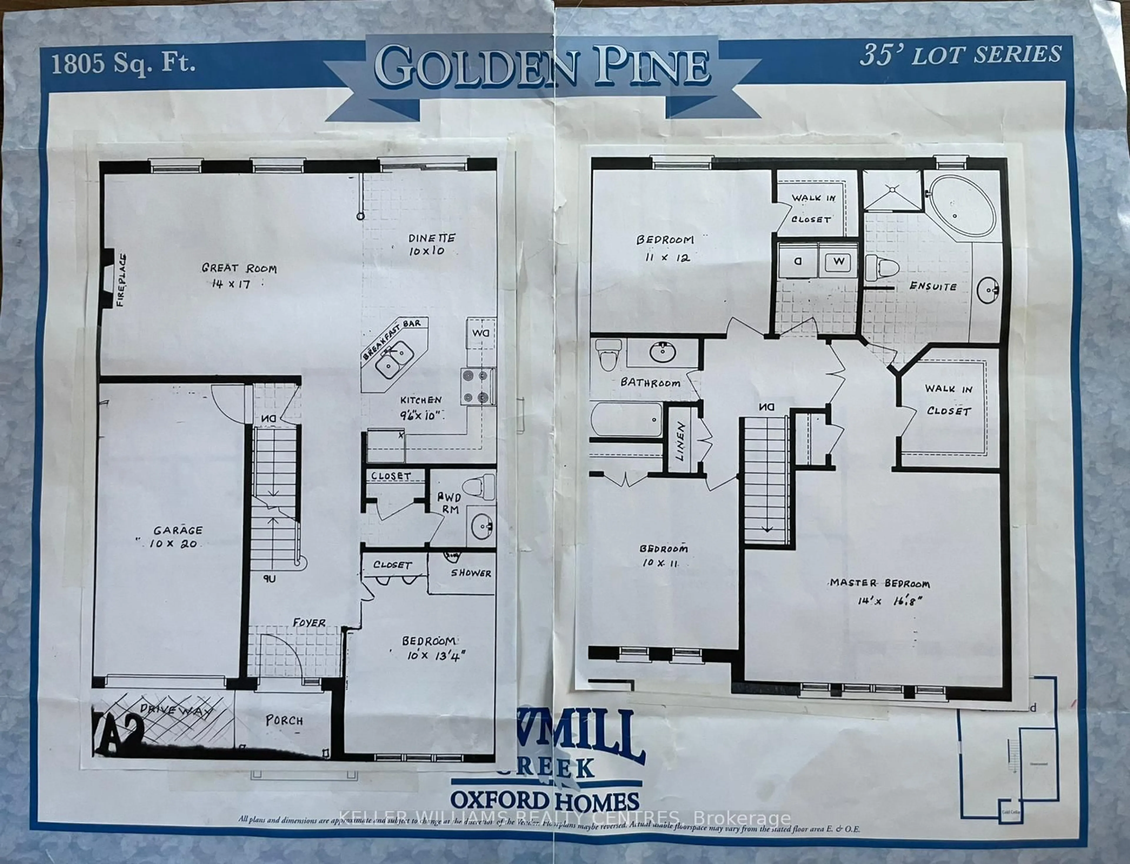 Floor plan for 97 Woodbury Cres, Newmarket Ontario L3X 2T2