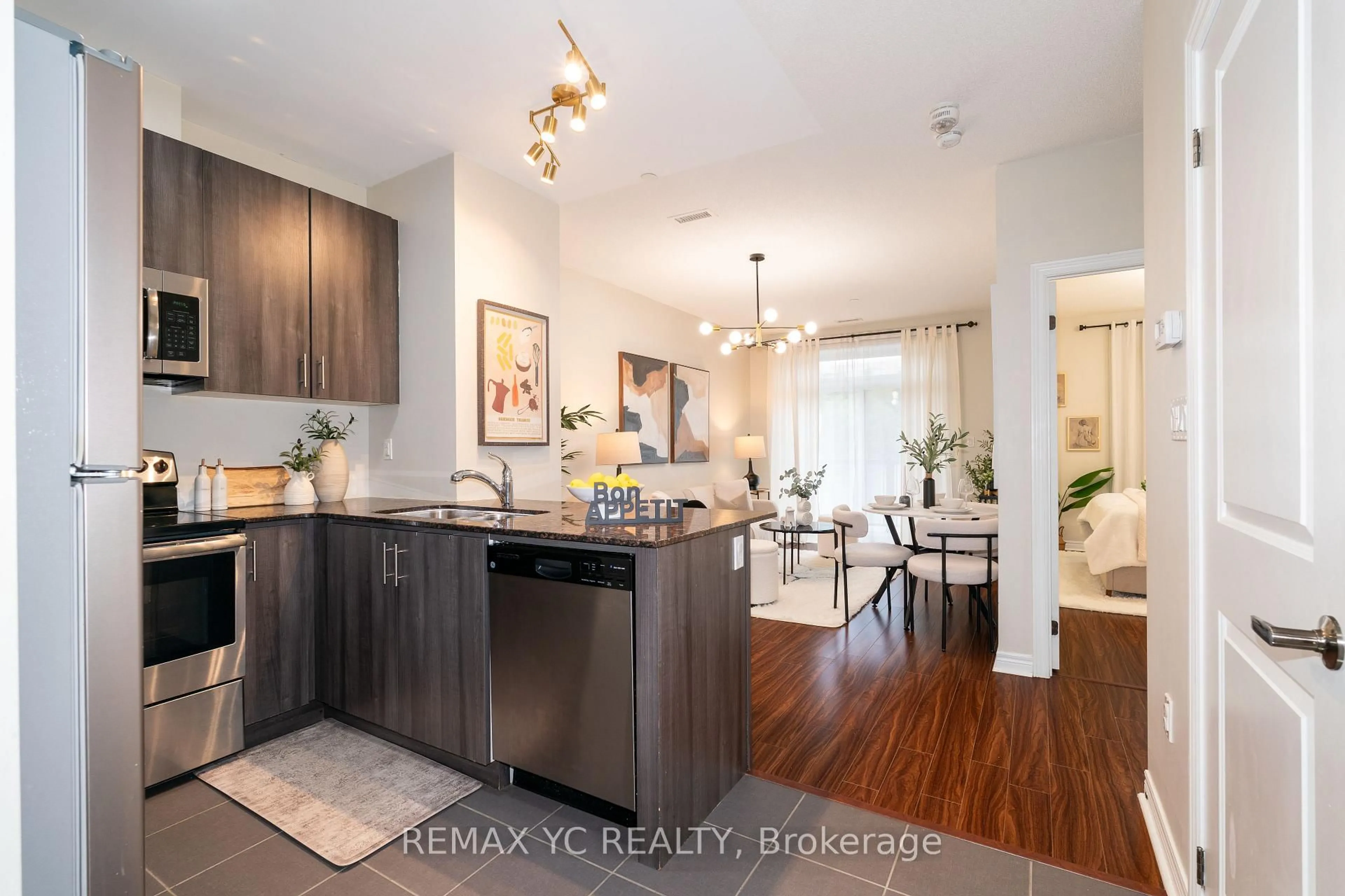 Open concept kitchen, unknown for 7768 Kennedy Rd #102, Markham Ontario L3R 5K1
