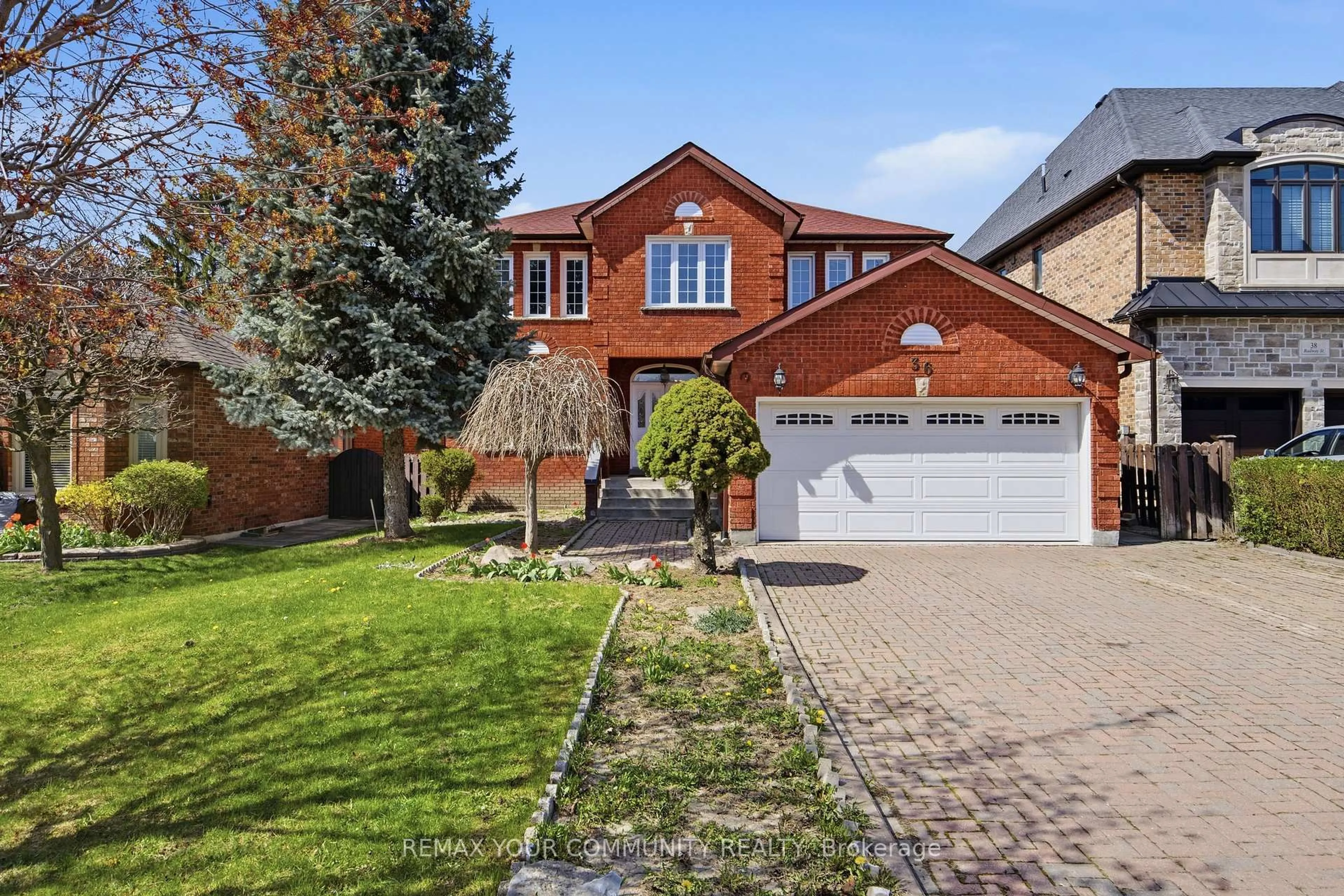 Home with brick exterior material, street for 36 Railway St, Vaughan Ontario L6A 1P7