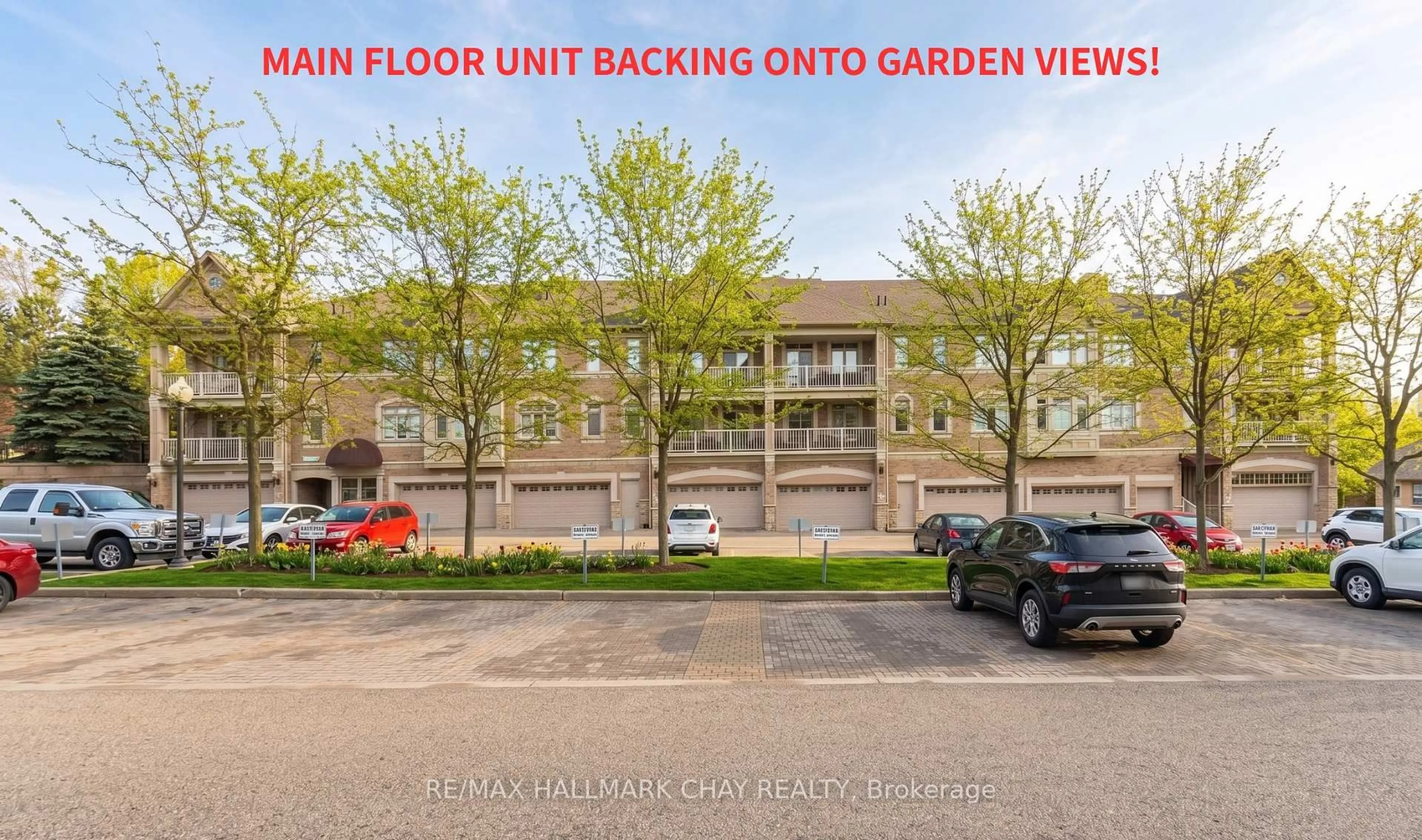 Patio, water/lake/river/ocean view for 78 Sunset Blvd #105, New Tecumseth Ontario L9R 2H5