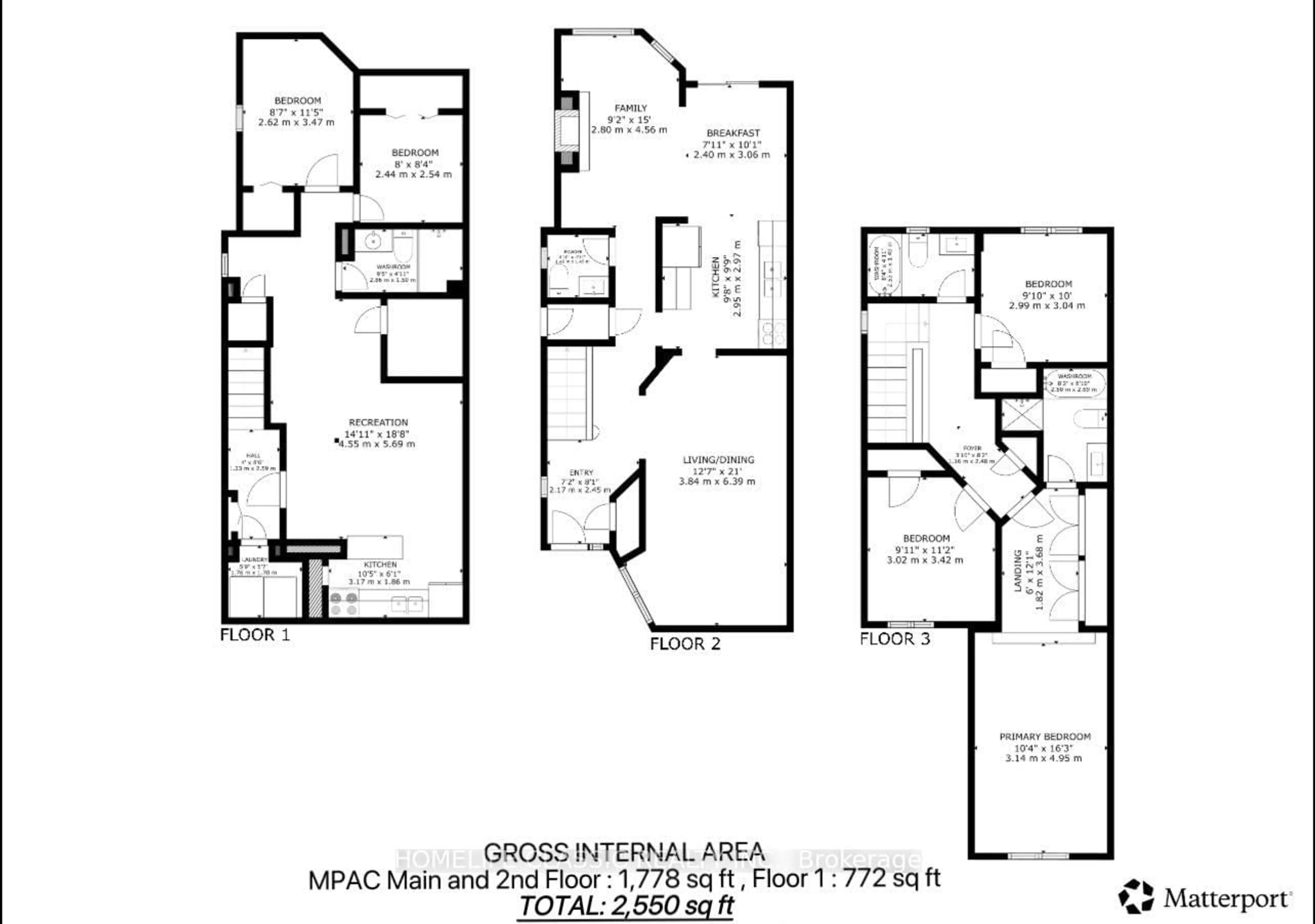 Floor plan for 46 October Lane, Aurora Ontario L4G 6Z9