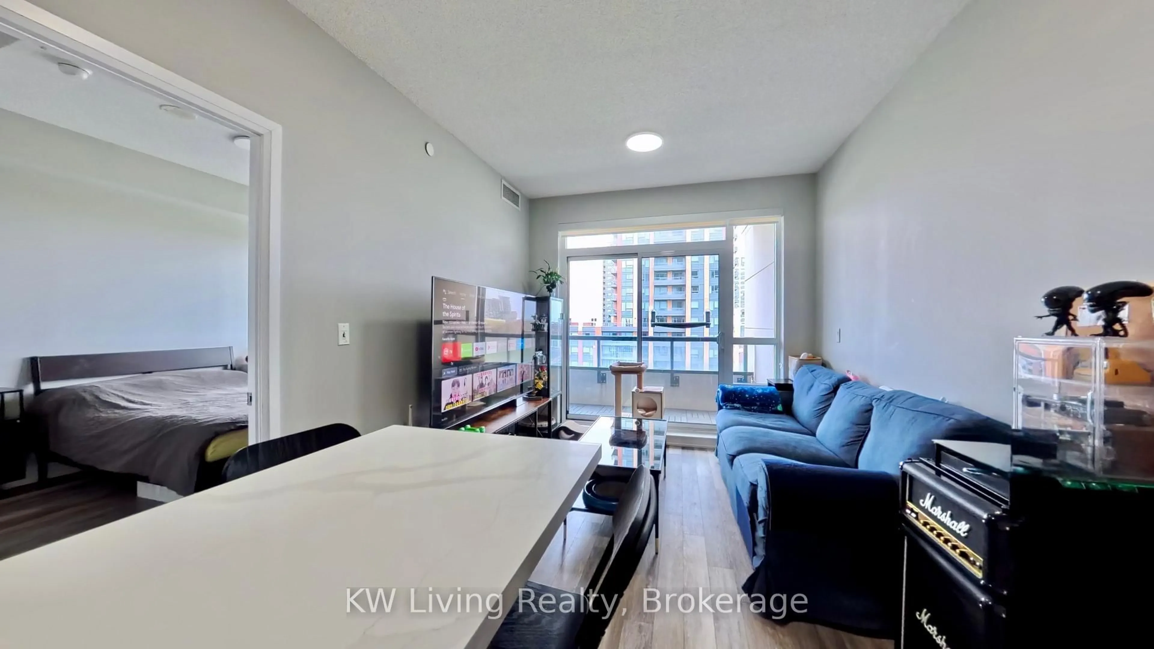 Living room with furniture, unknown for 15 Water Walk Dr #711, Markham Ontario L6G 0G2