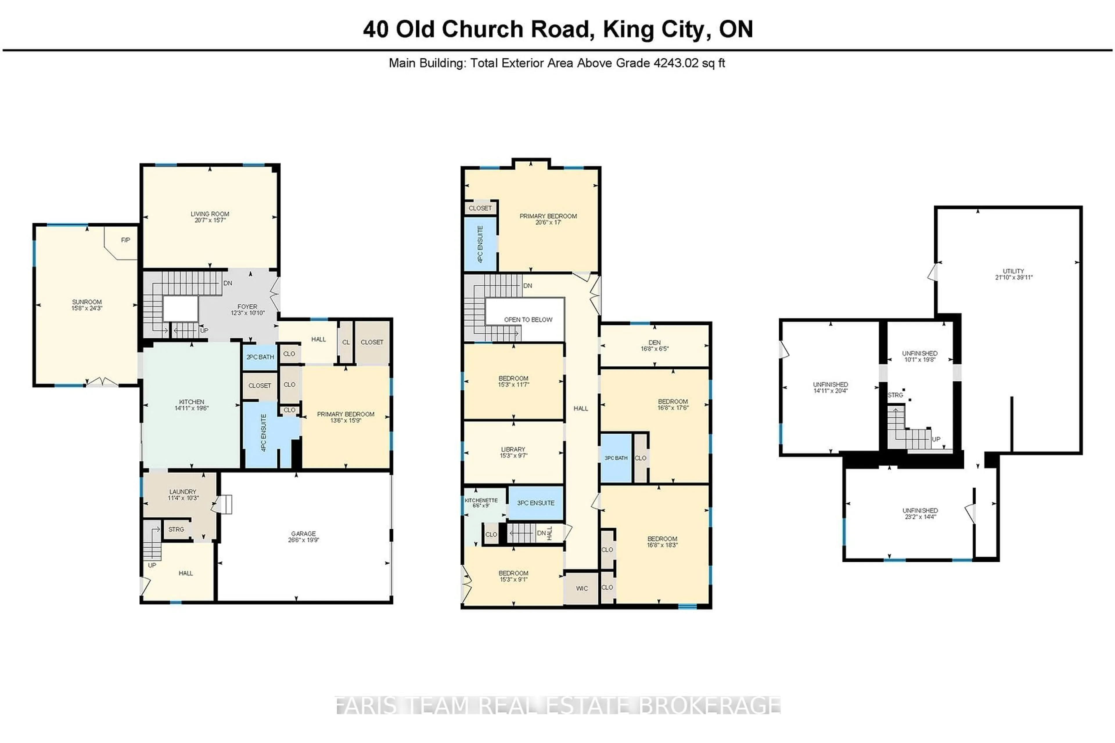 Floor plan for 40 Old Church Rd, King Ontario L7B 1K4