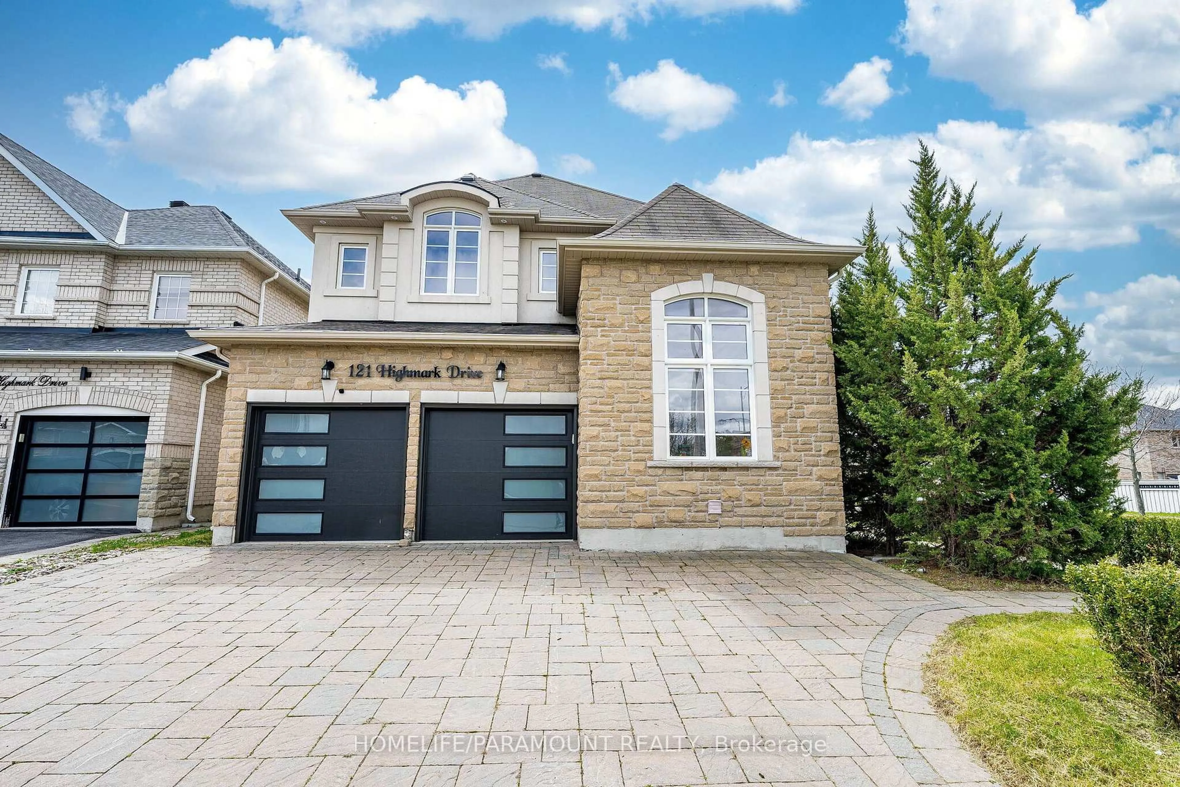 Home with brick exterior material, street for 121 Highmark Dr, Vaughan Ontario L4H 0J6