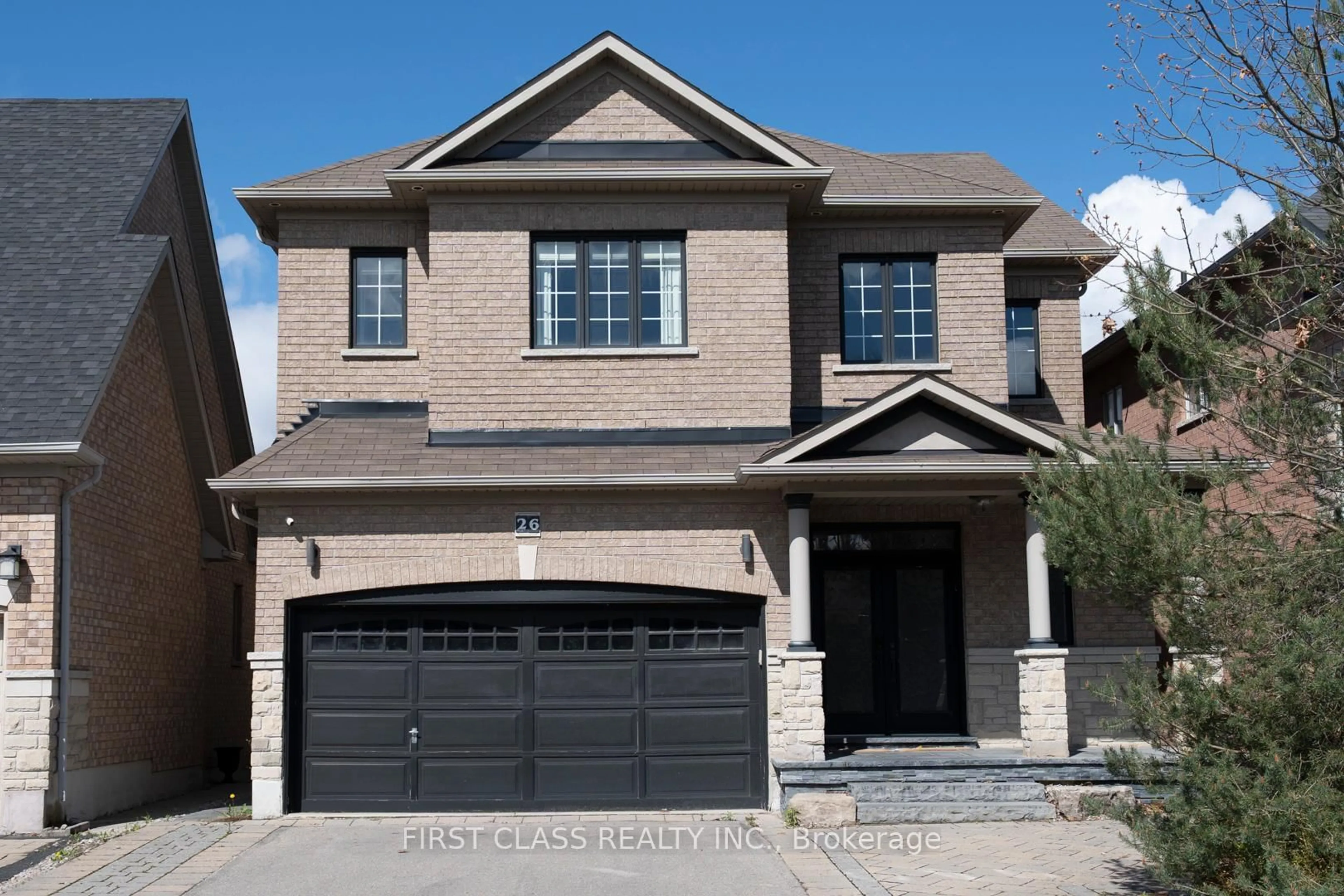 Home with brick exterior material, street for 26 Shalom Aleichem Crt, Vaughan Ontario L4J 0E5