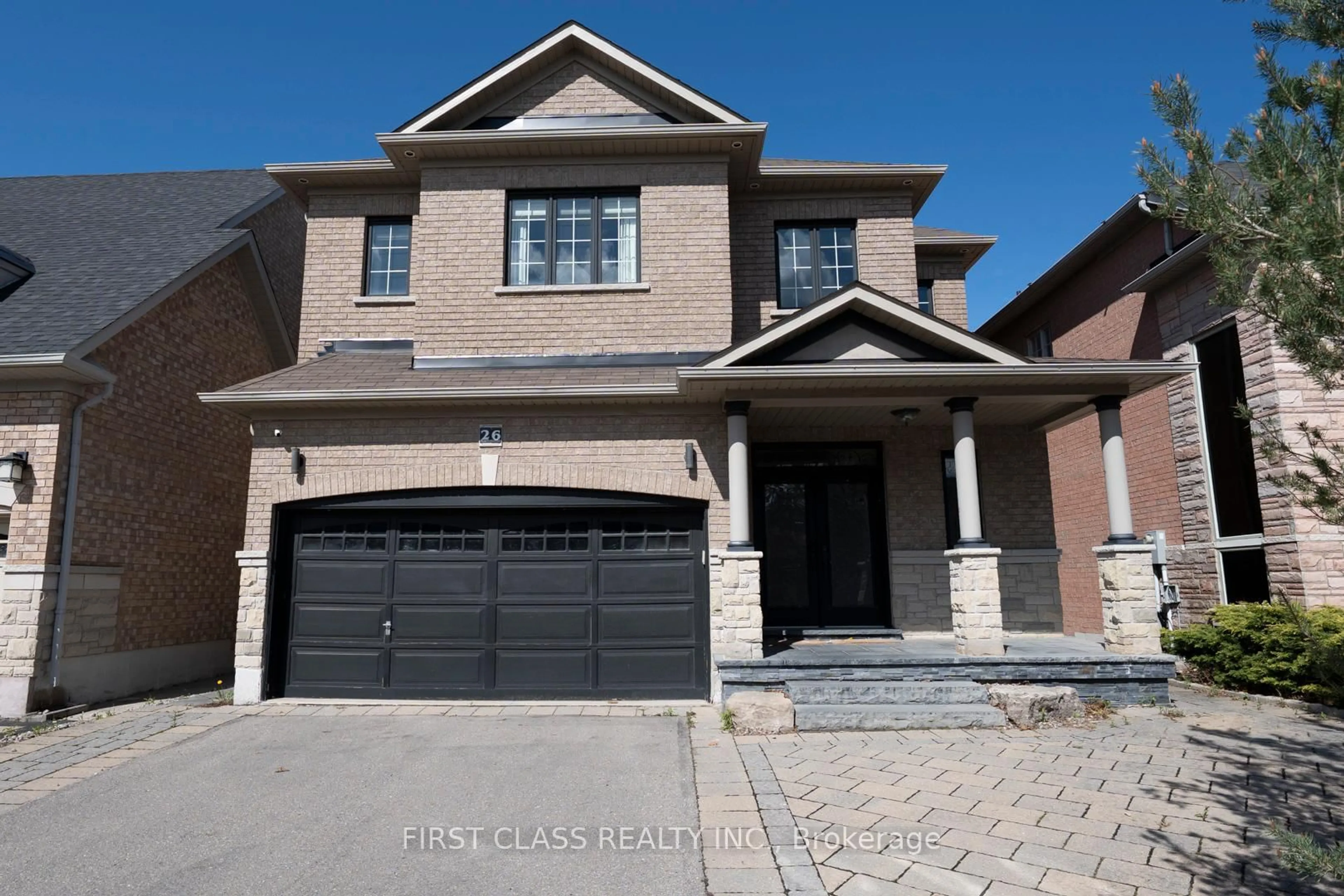 Home with brick exterior material, street for 26 Shalom Aleichem Crt, Vaughan Ontario L4J 0E5