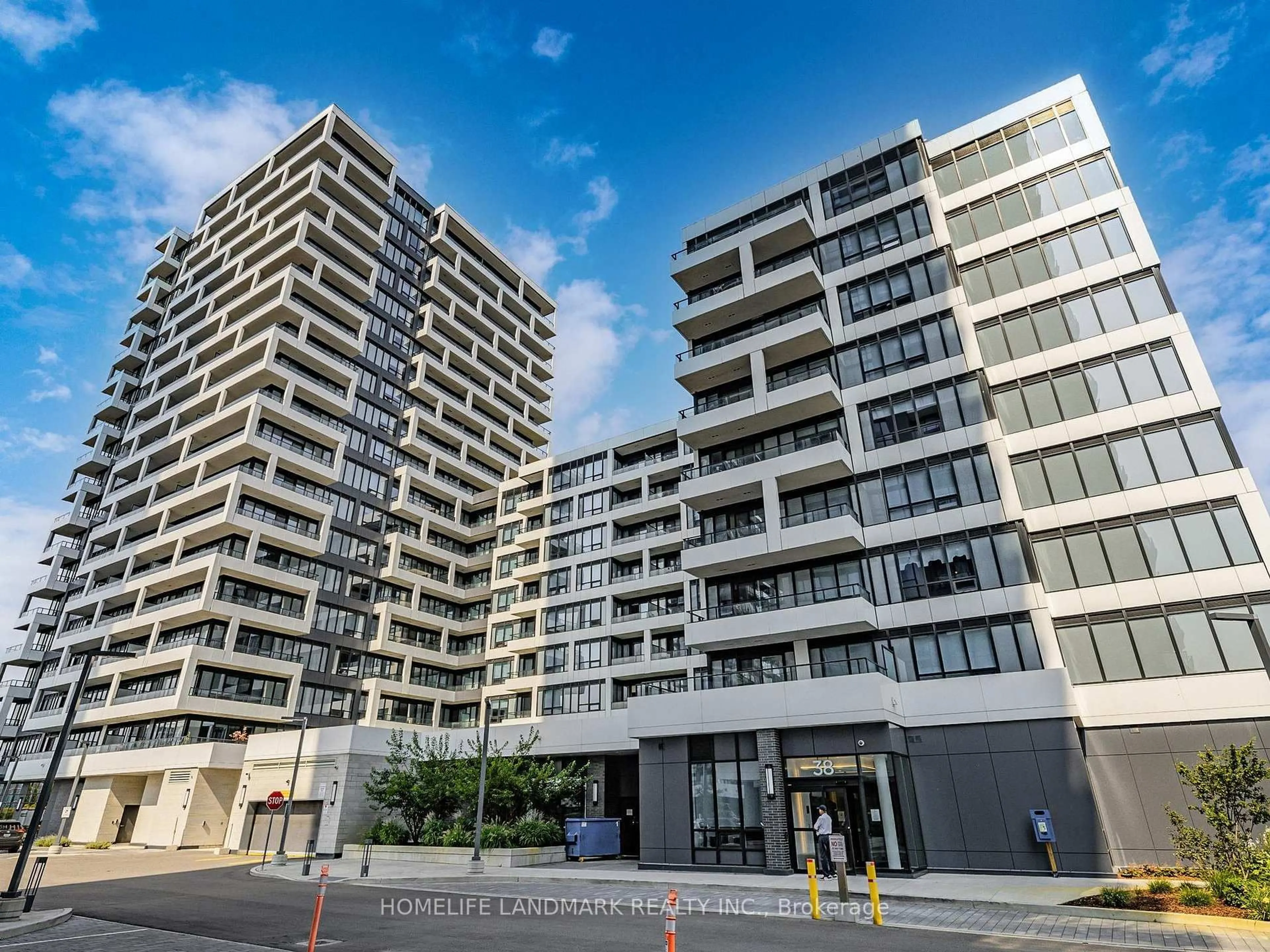 A pic from outside/outdoor area/front of a property/back of a property/a pic from drone, unknown for 38 Water Walk Dr #2002, Markham Ontario L3R 6M8