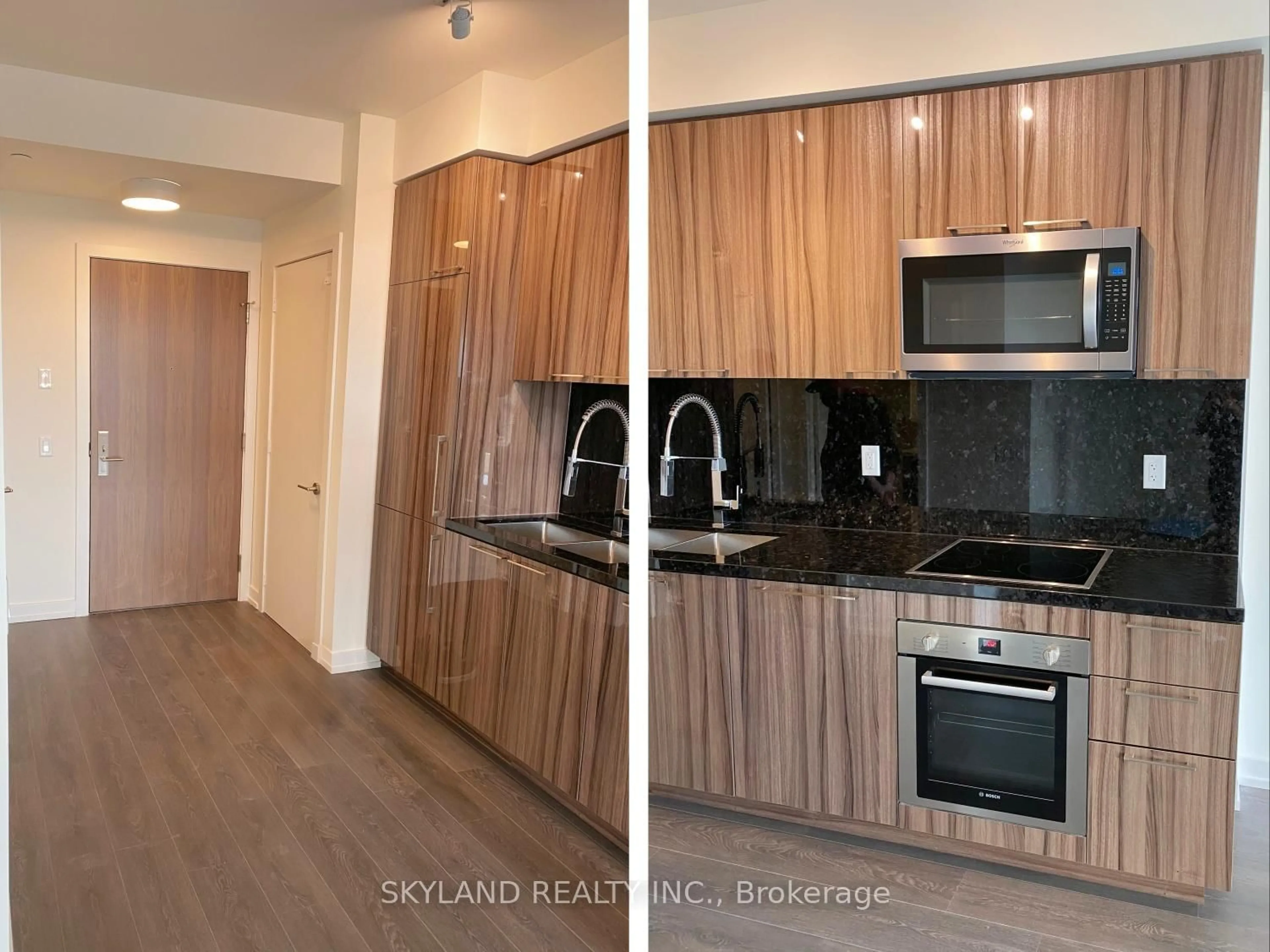 Standard kitchen, wood/laminate floor for 1 Grandview Ave #911, Markham Ontario L3T 0G7
