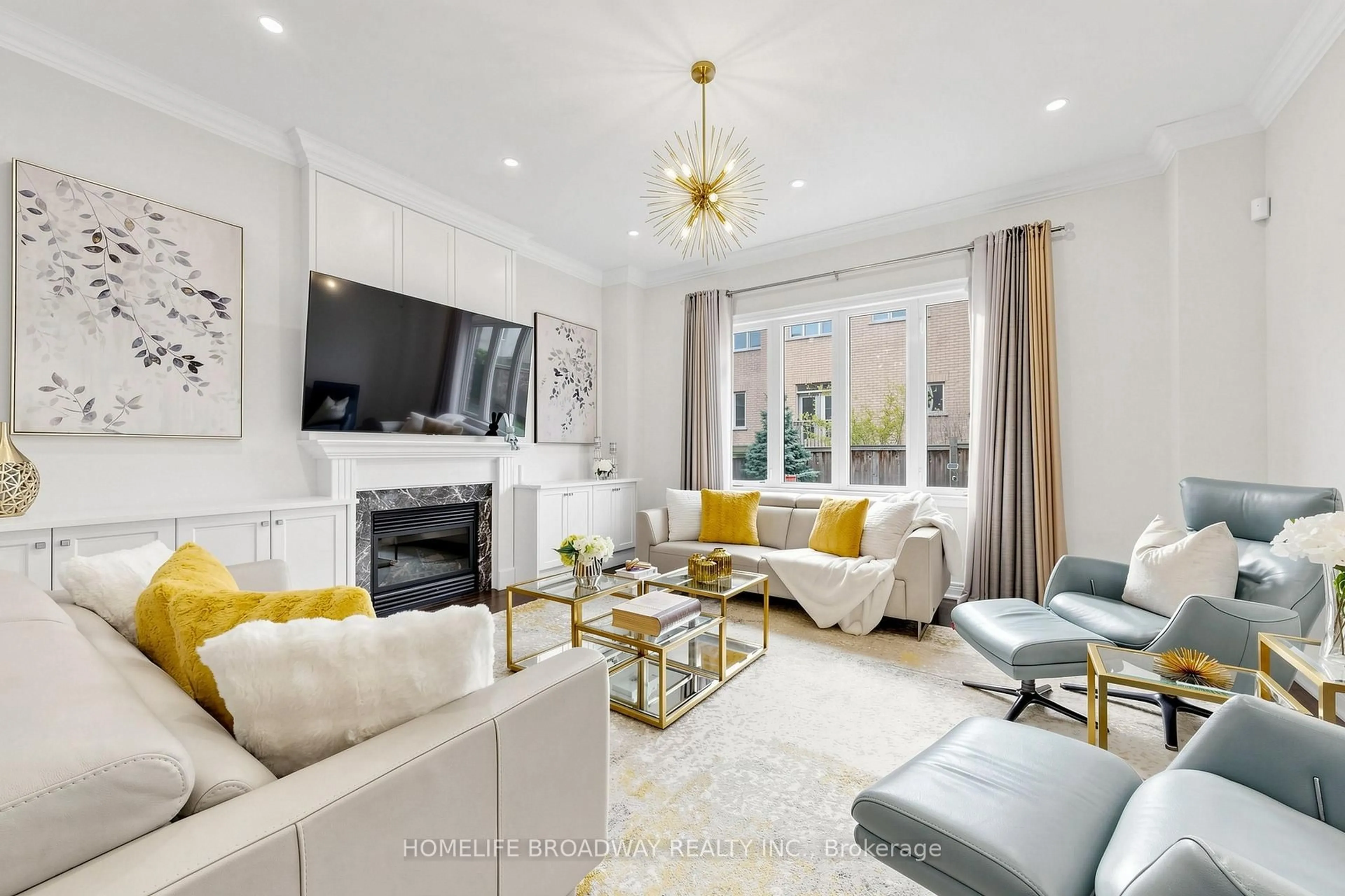 Living room with furniture, unknown for 14 Evershot Cres, Markham Ontario L6E 0L5
