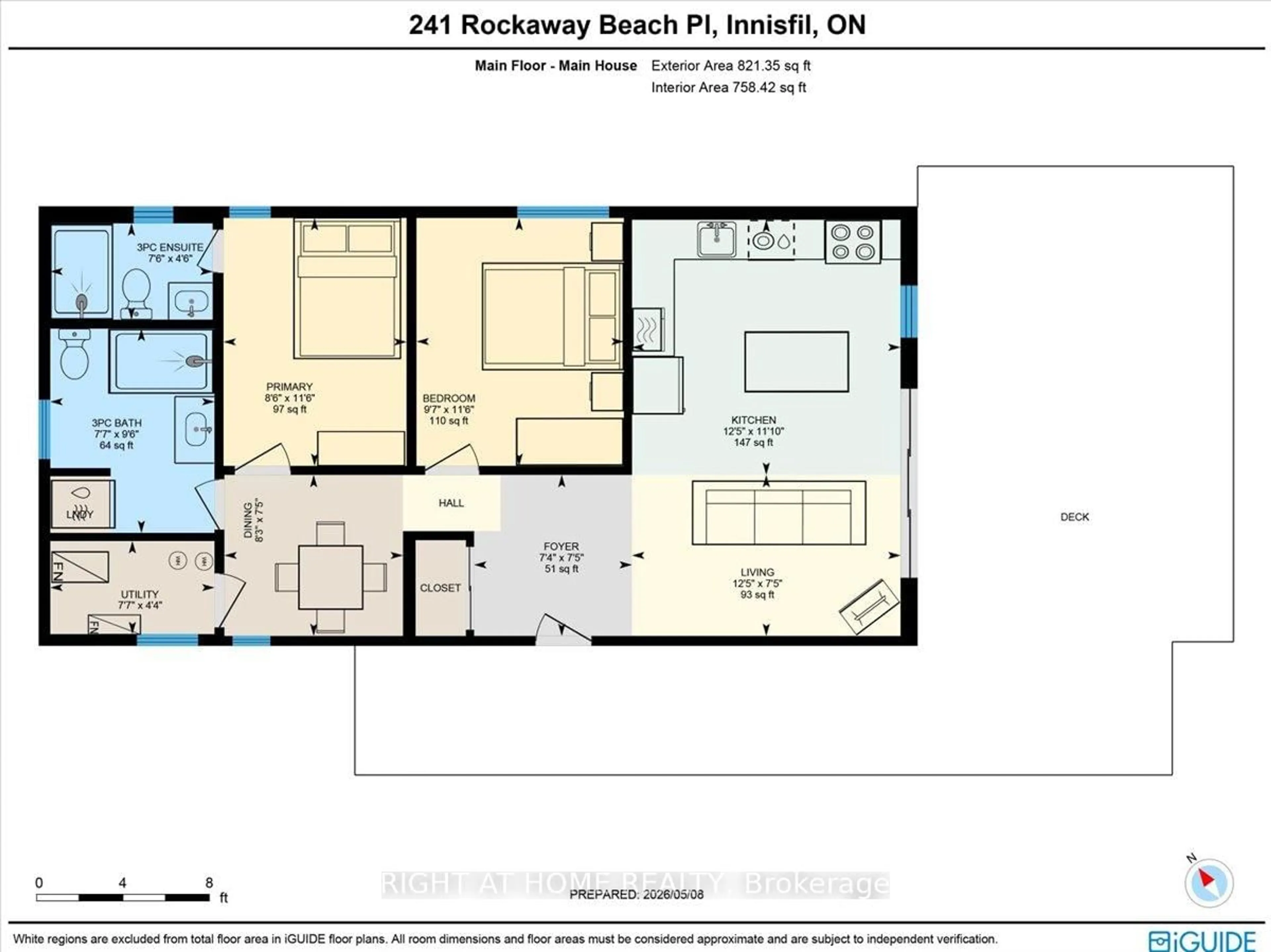 Floor plan for 241 Rockaway Beach Pl, Innisfil Ontario L0L 1K0