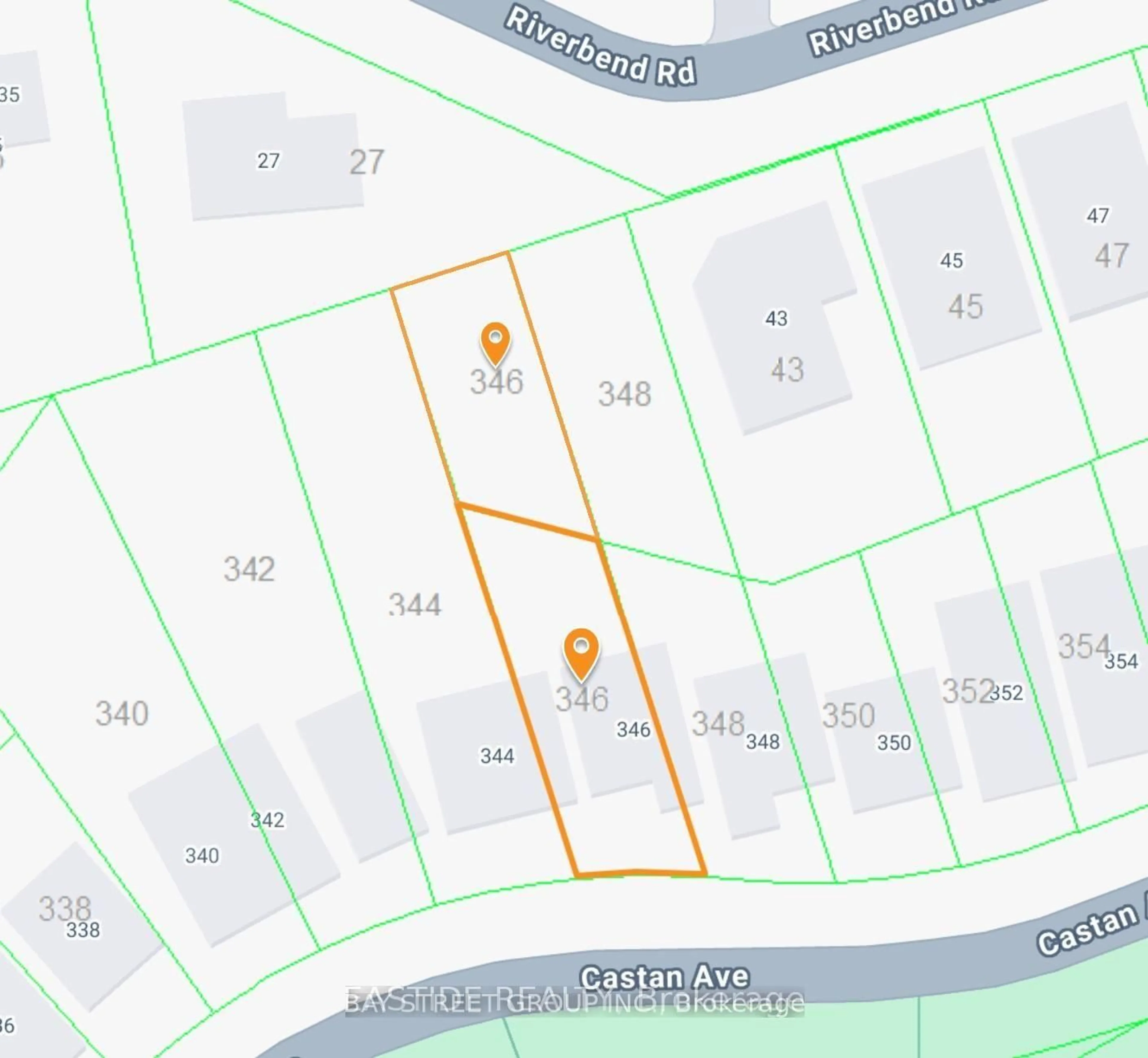 Picture of a map for 346 Castan Ave, Markham Ontario L3R 4S3