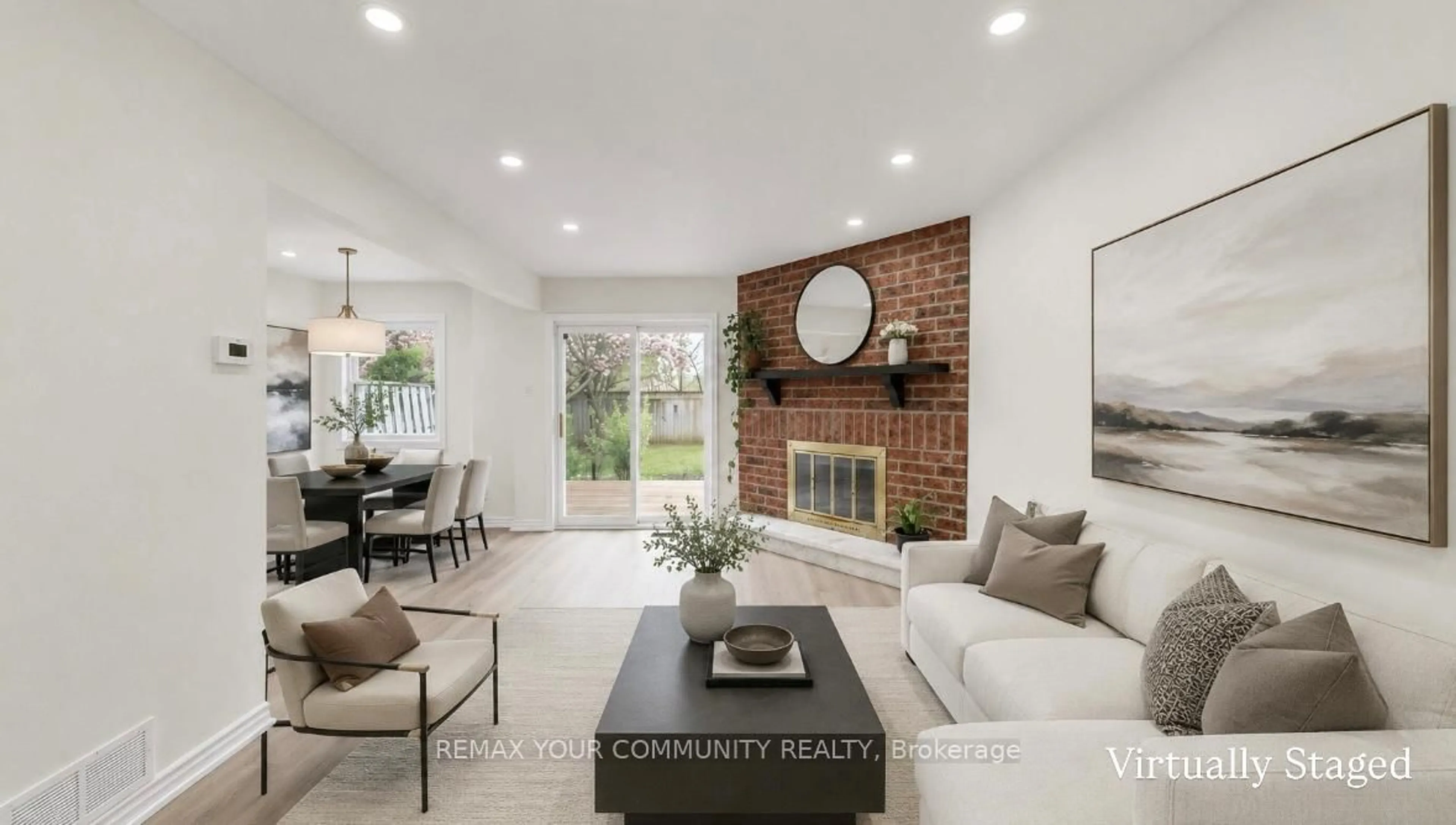 Living room with furniture, unknown for 57 Kindale Way #32, Markham Ontario L3T 4Z2