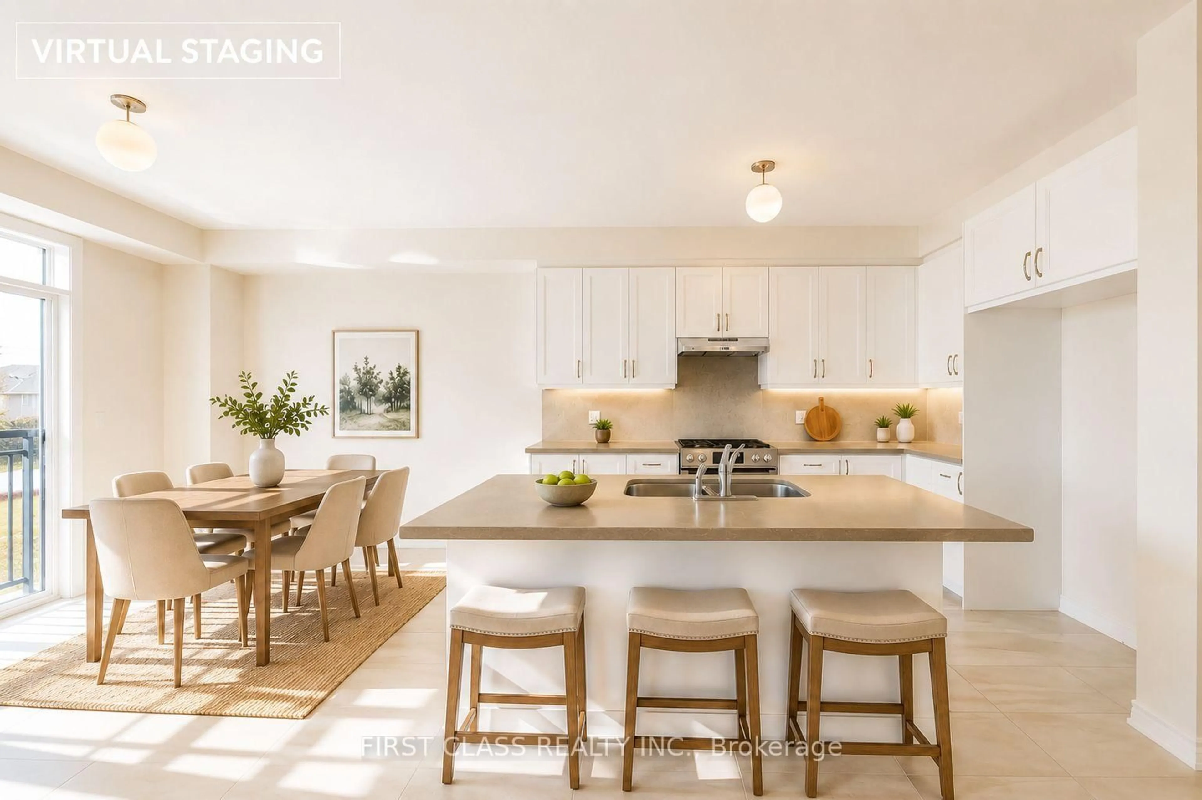 Contemporary kitchen, ceramic/tile floor for 9 PERCHERON Crt, Markham Ontario L6C 3T5
