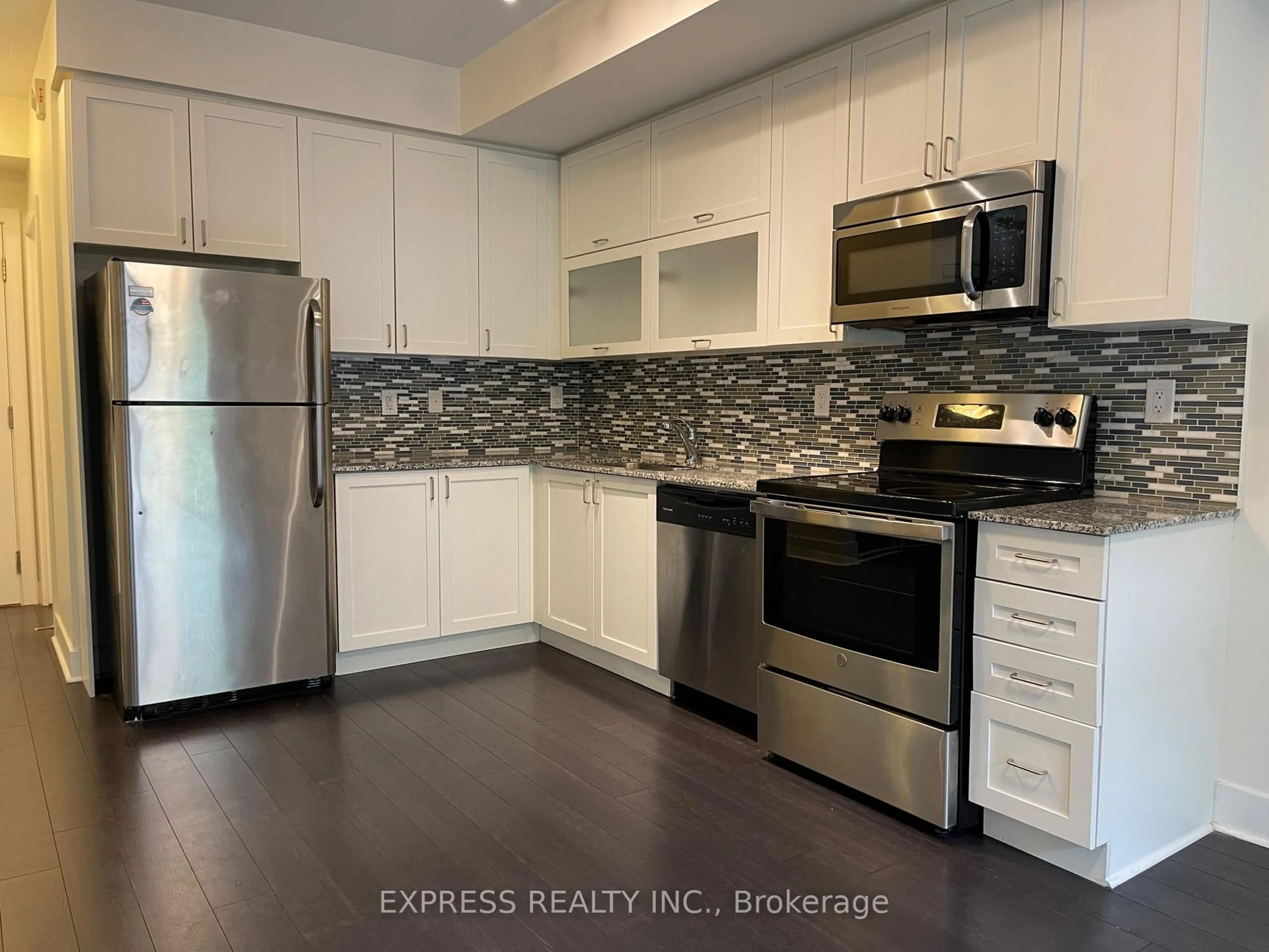 Standard kitchen, wood/laminate floor for 28 Prince Regent St #240, Markham Ontario L6C 0V5