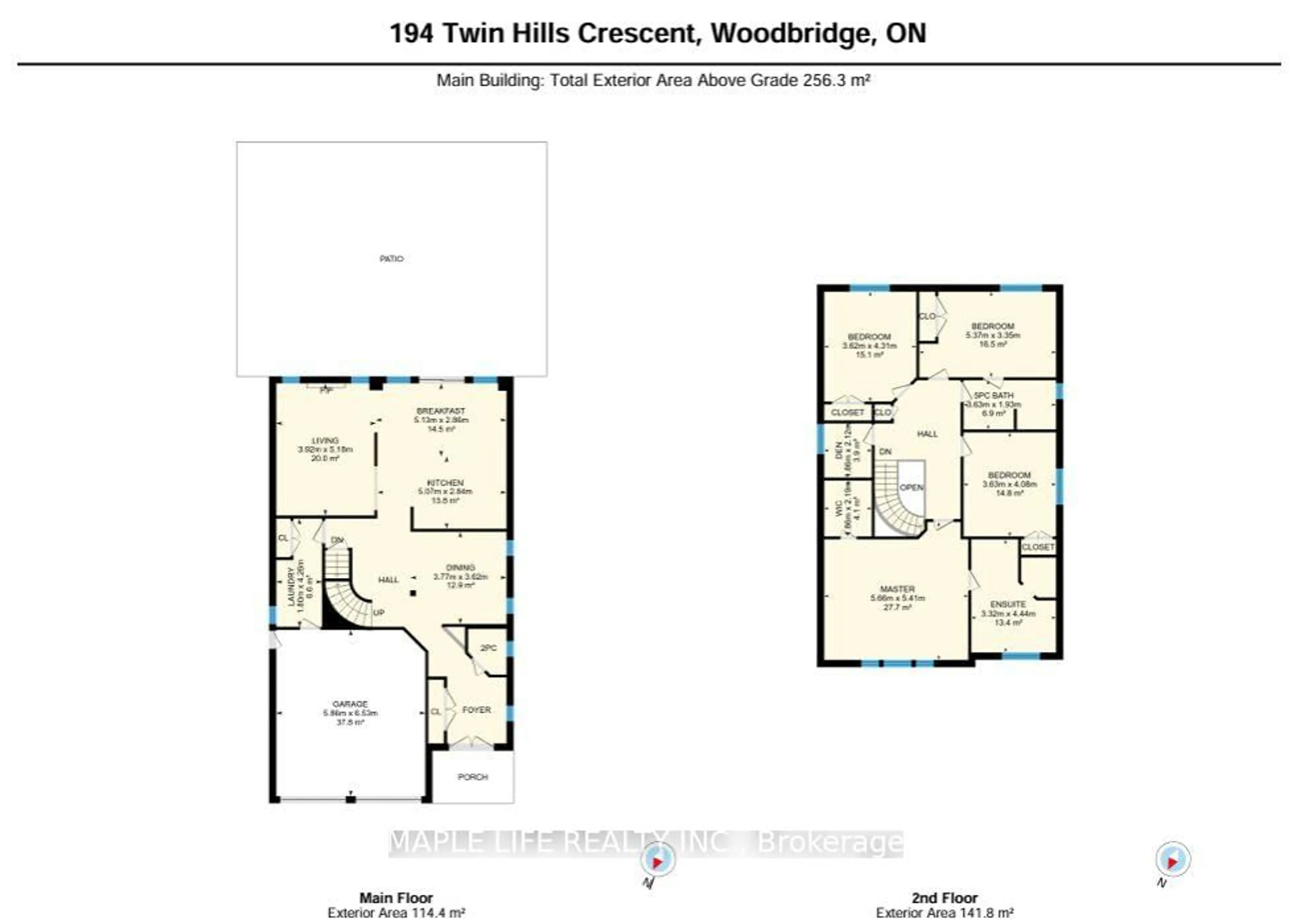 Floor plan for 194 Twin Hills Cres, Vaughan Ontario L4H 0H2