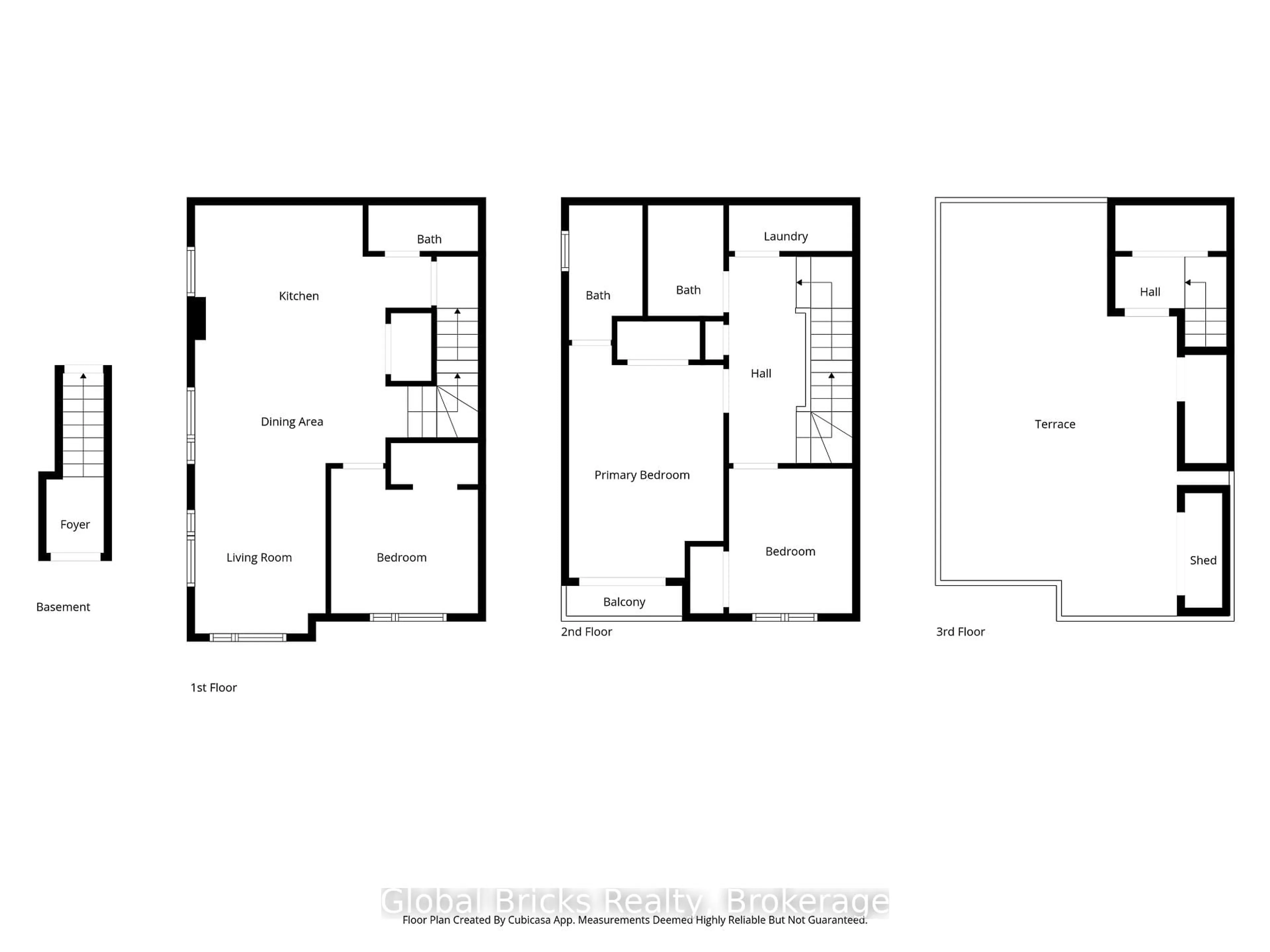 Floor plan for 131 Honeycrisp Cres #TH #210, Vaughan Ontario L4K 0N7