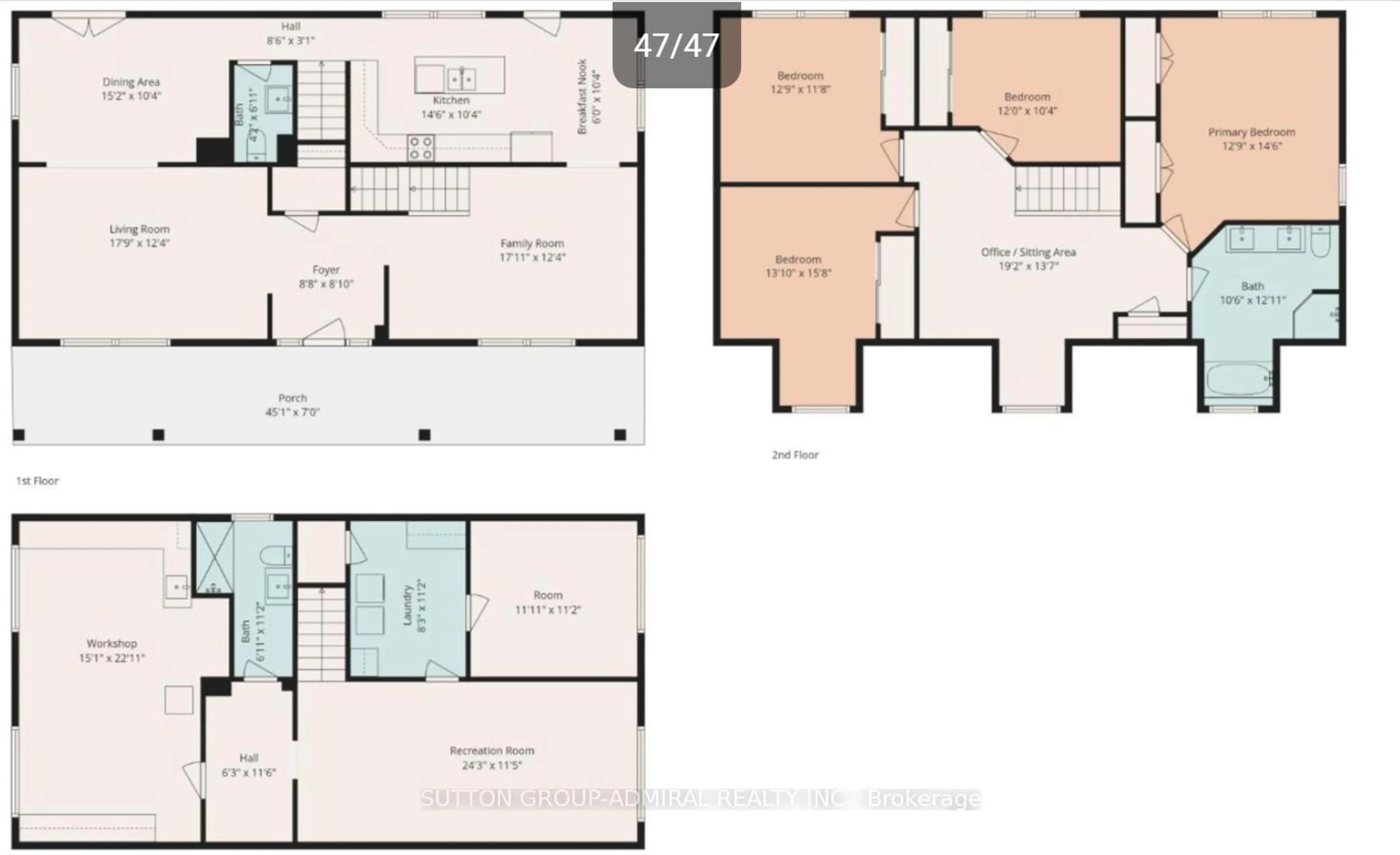 Floor plan for 54 Starlight Cres, Richmond Hill Ontario L4C 4X5
