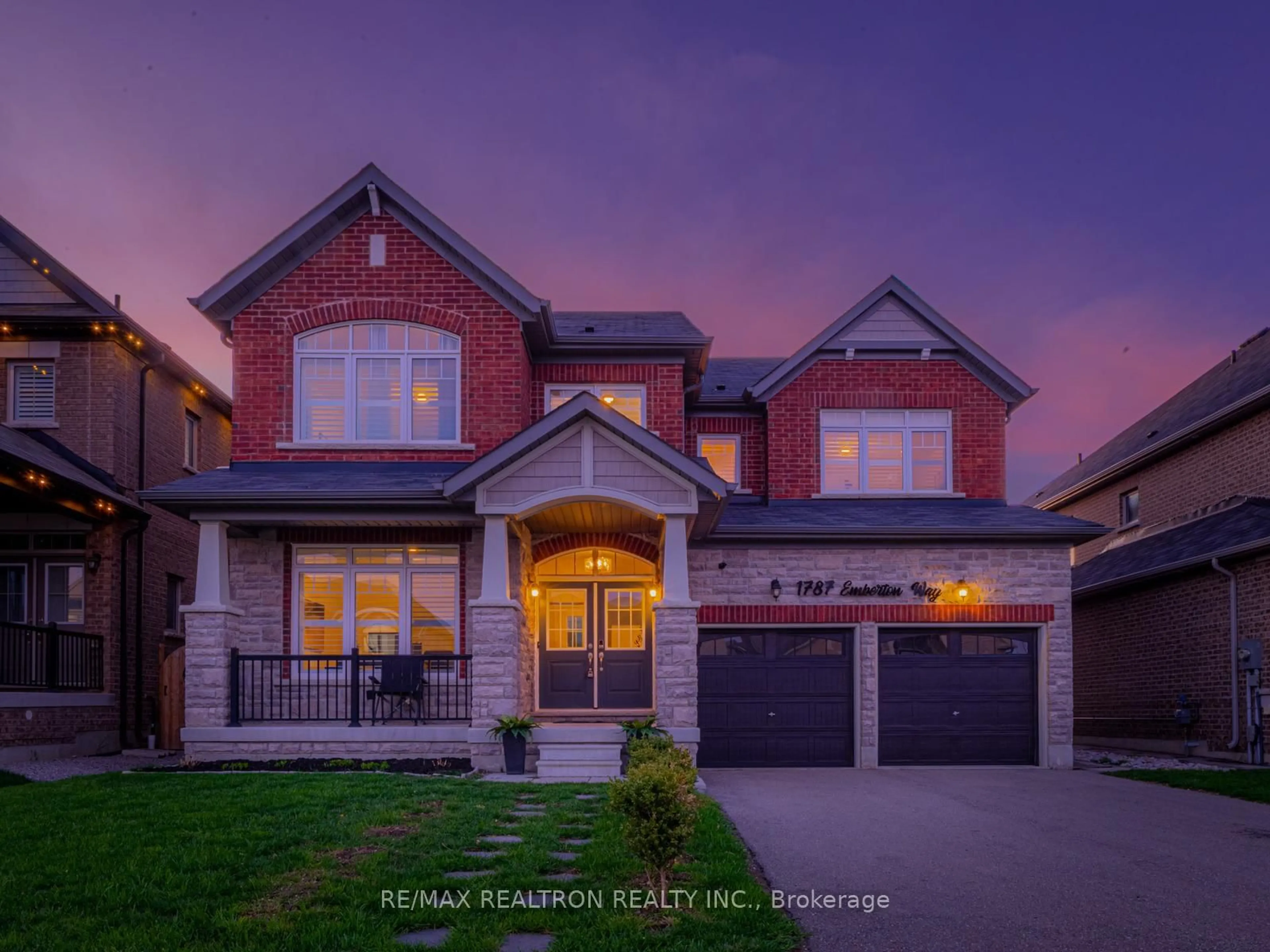 Home with brick exterior material, street for 1787 Emberton Way, Innisfil Ontario L9S 0N4