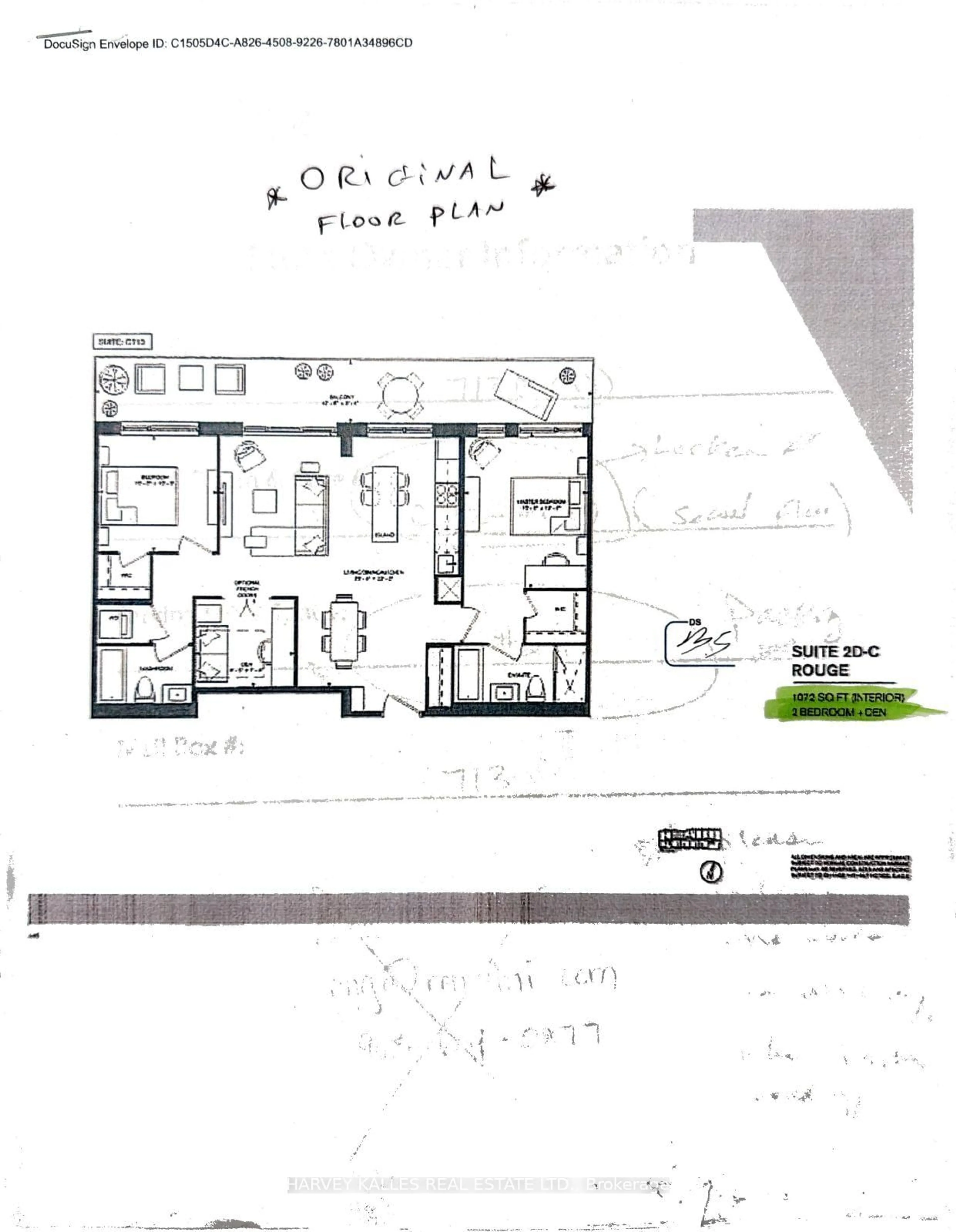 Floor plan for 18 Rouge Valley Dr #713, Markham Ontario L6G 0B6