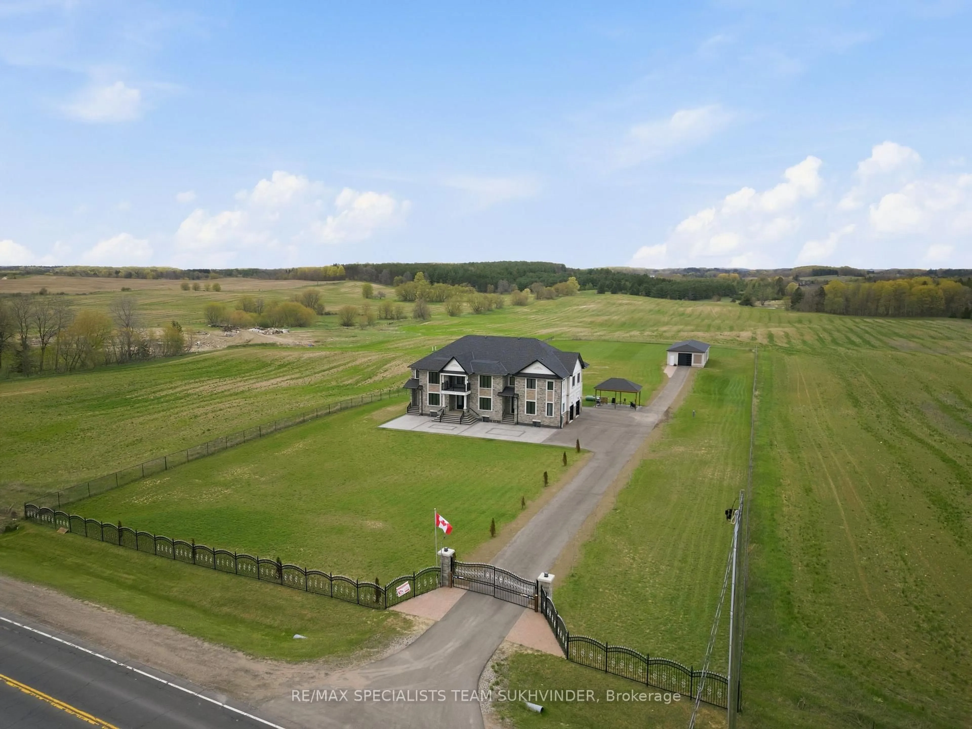 A pic from outside/outdoor area/front of a property/back of a property/a pic from drone, building for 1301 County Road 50 Rd, Adjala-Tosorontio Ontario L0G 1L0