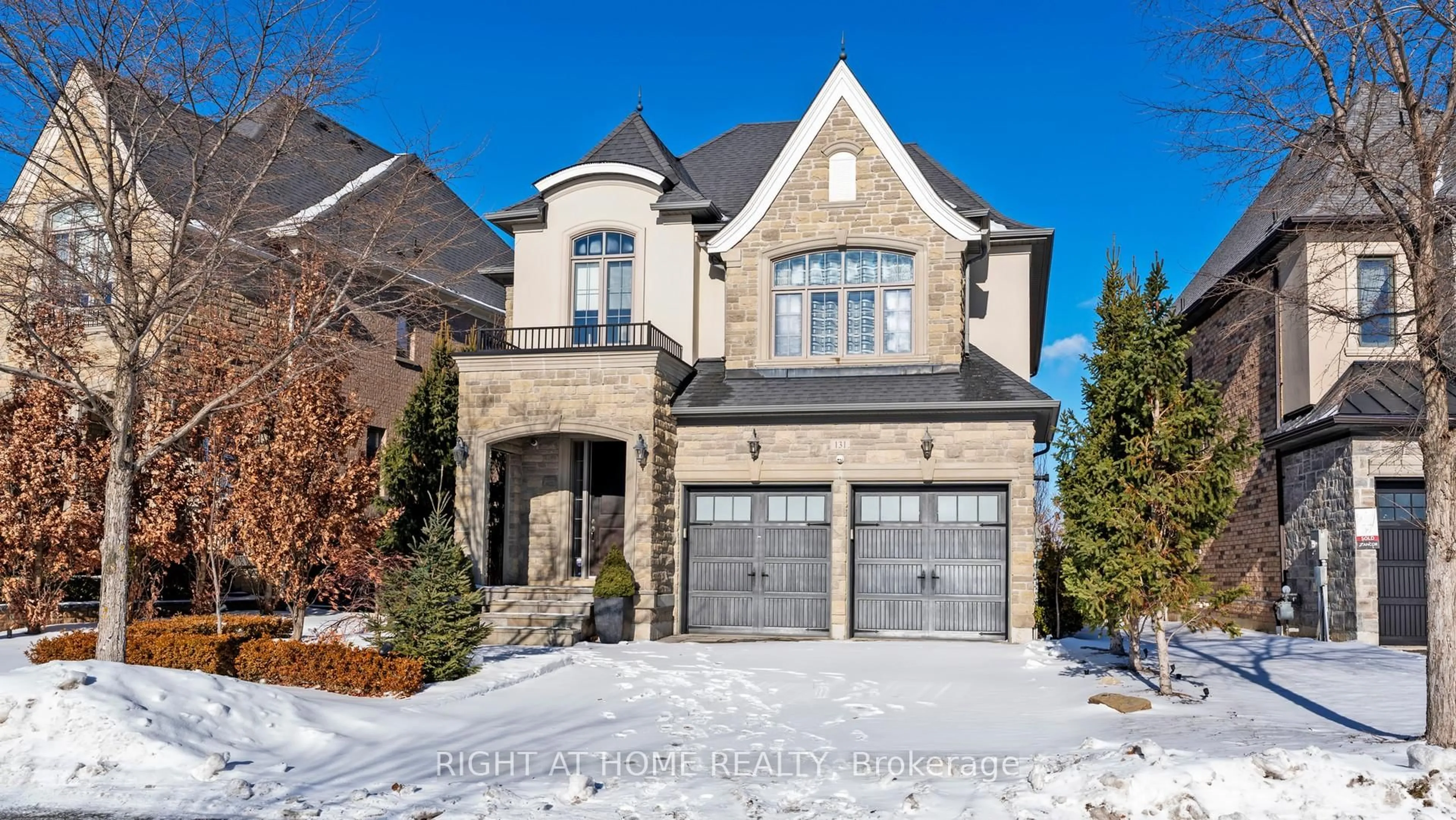 Home with brick exterior material, street for 131 Robert Berry Cres, King Ontario L7B 0M3