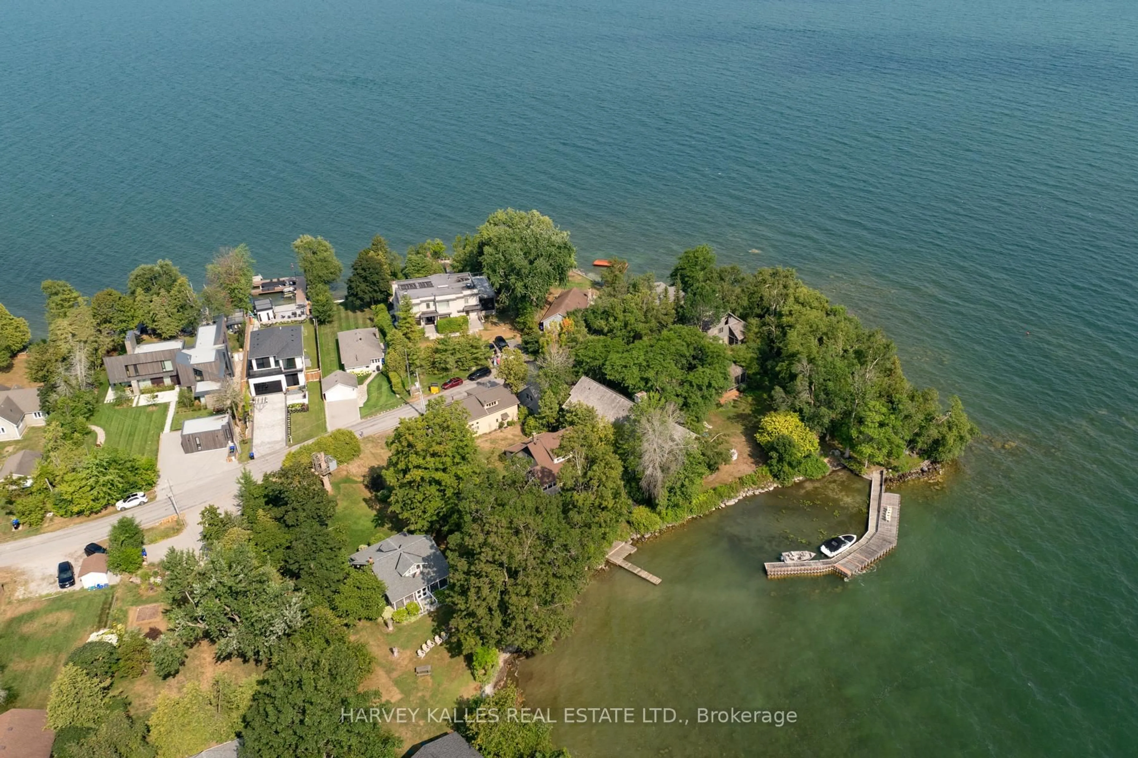 A pic from outside/outdoor area/front of a property/back of a property/a pic from drone, water/lake/river/ocean view for 607 Cedarvale Dr, Innisfil Ontario L9S 4L1