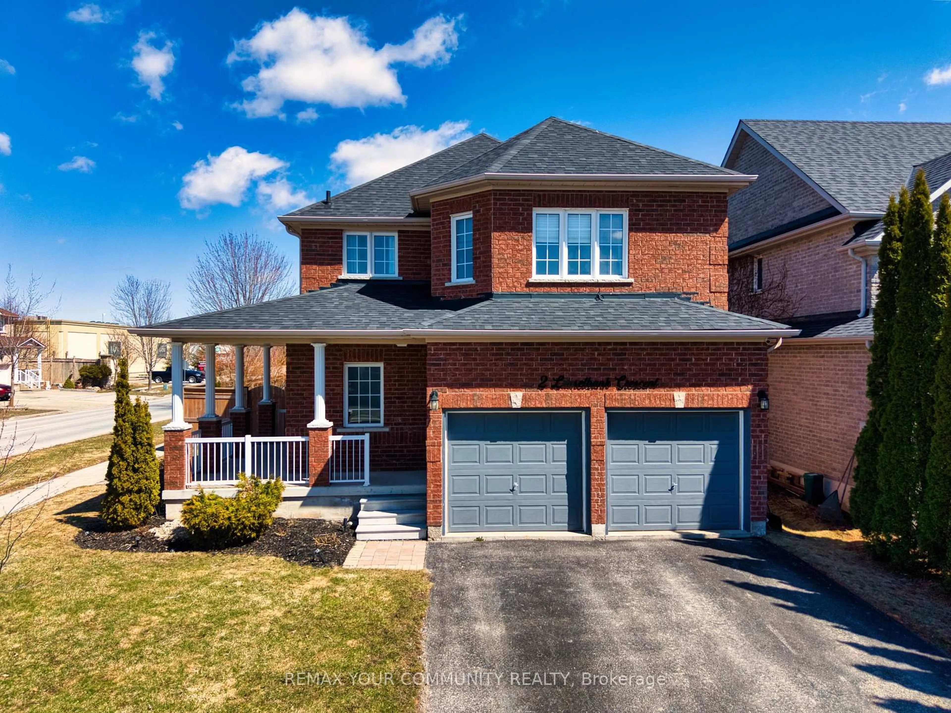 Home with brick exterior material, street for 2 Laurelbank Cres, Georgina Ontario L4P 4H6