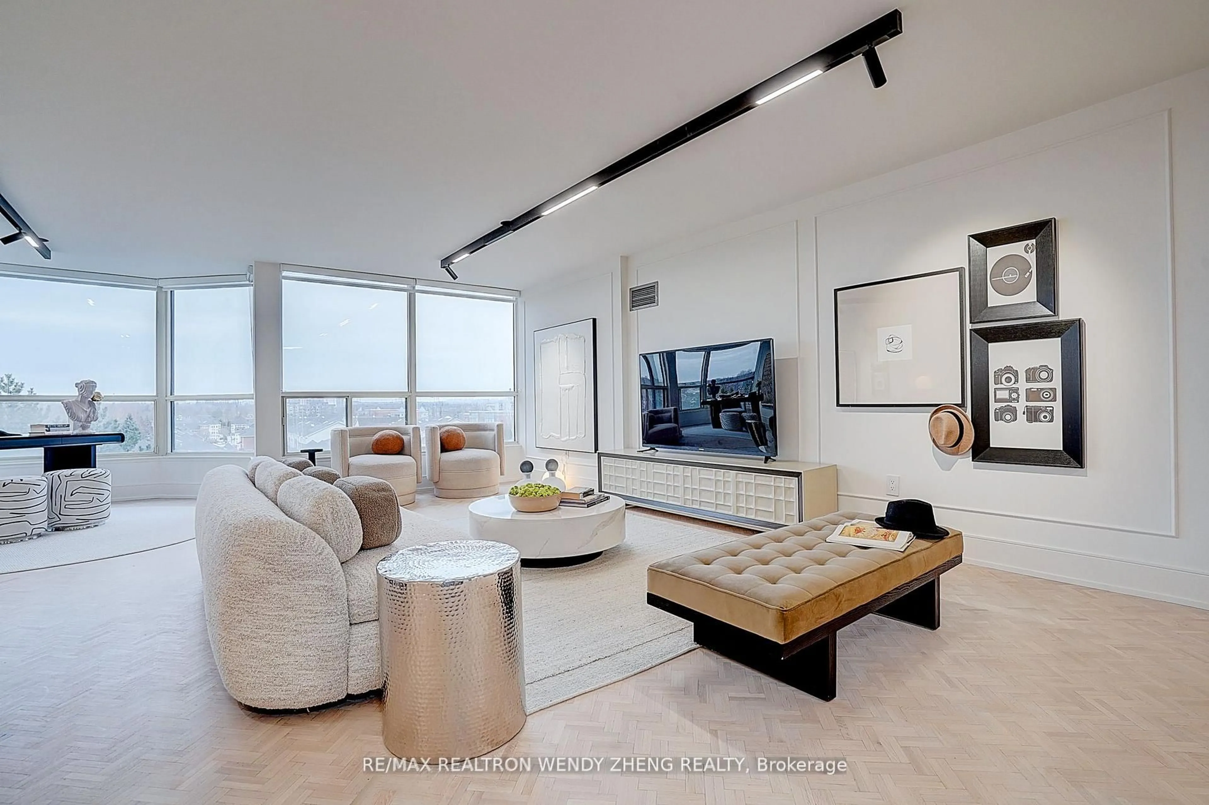 Living room with furniture, unknown for 1 Clark Ave #608, Vaughan Ontario L4J 7Y6