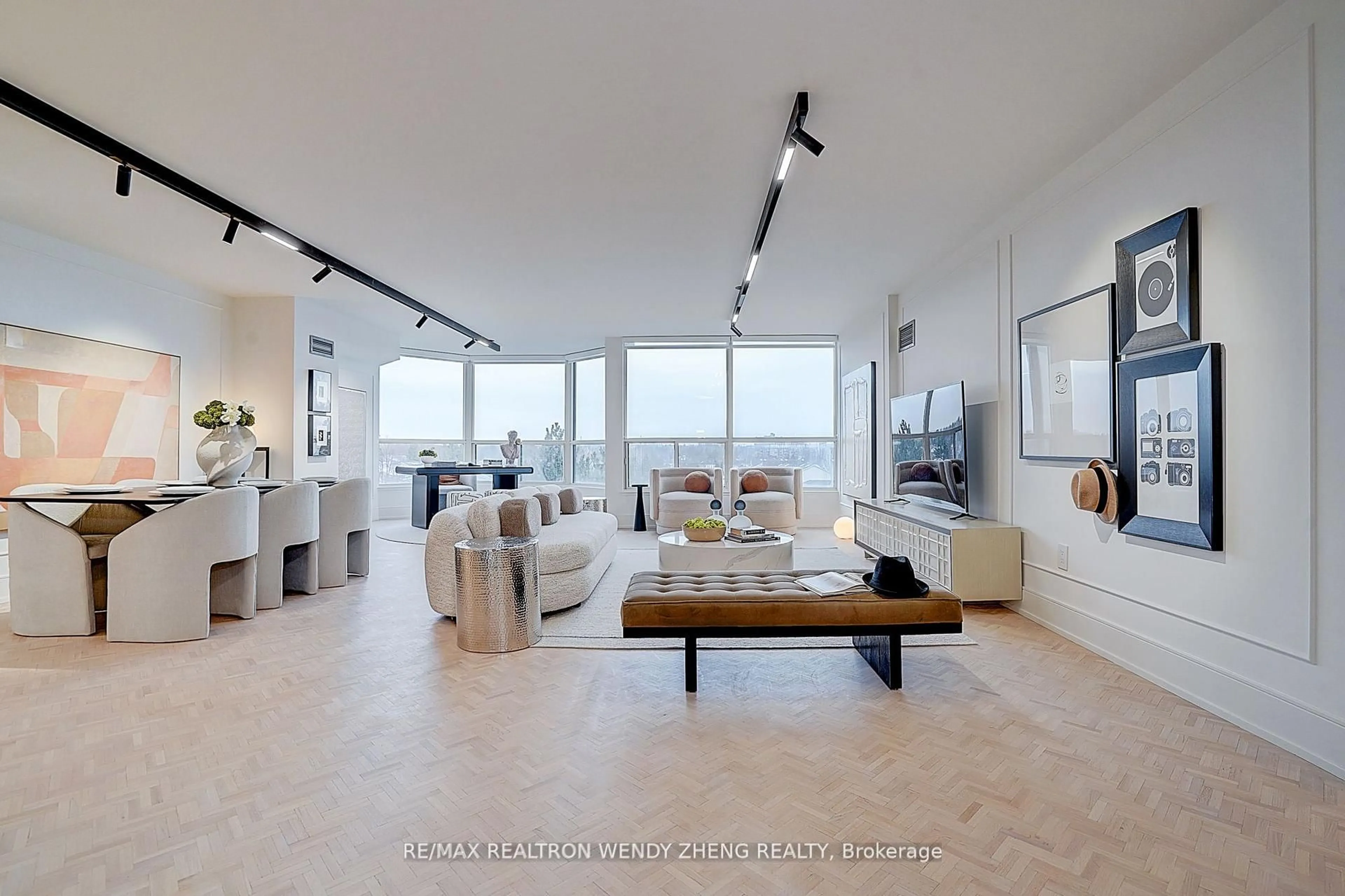 Living room with furniture, unknown for 1 Clark Ave #608, Vaughan Ontario L4J 7Y6