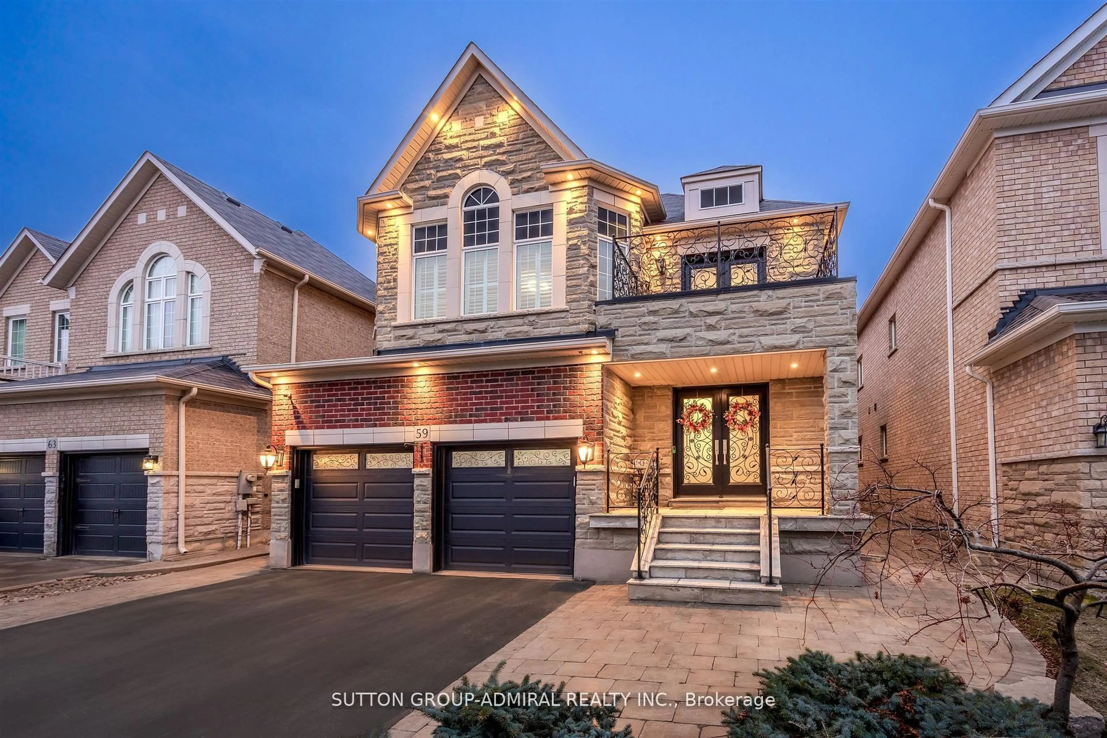 Home with brick exterior material, street for 59 Aidan Dr, Vaughan Ontario L4H 0C4