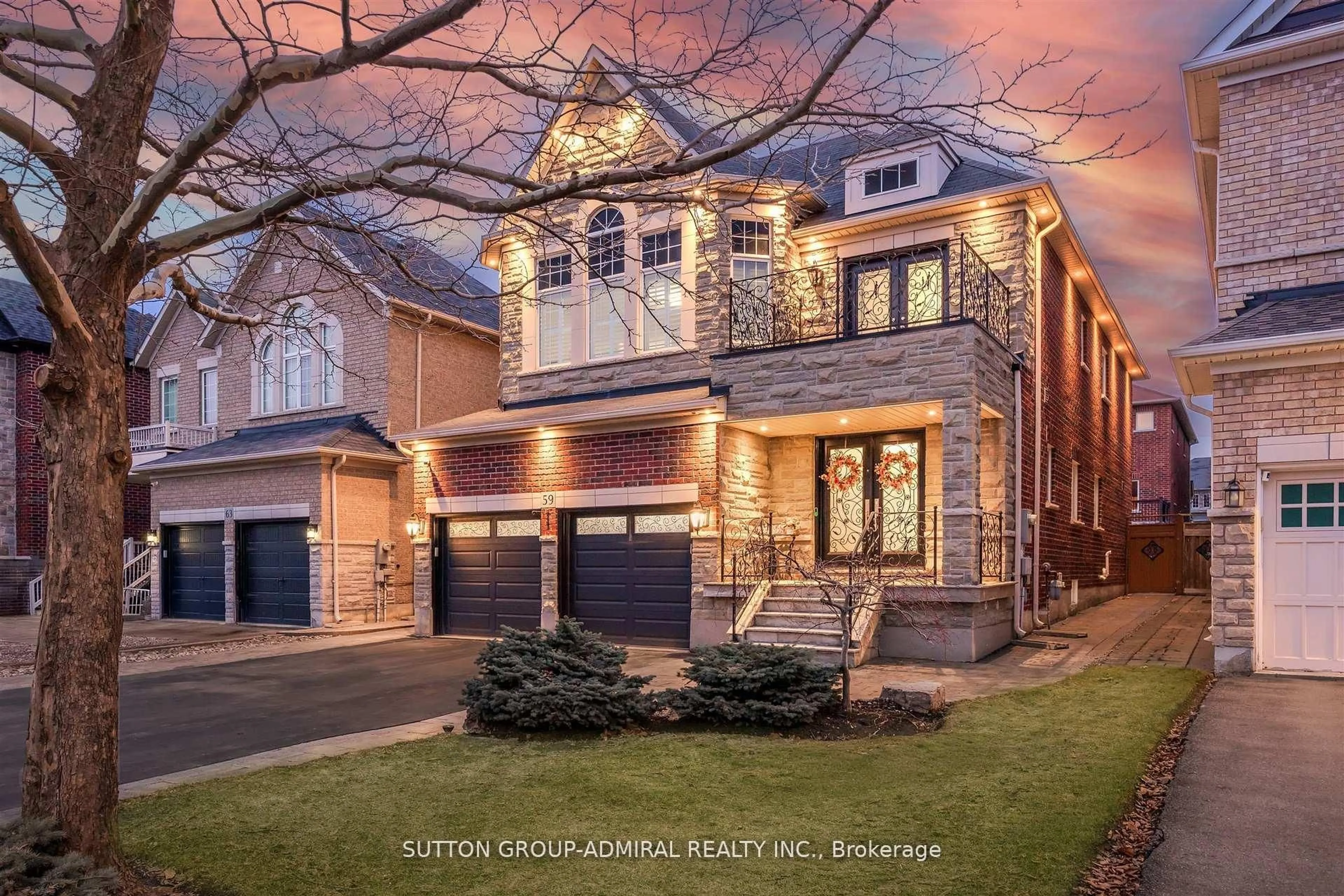 Home with brick exterior material, street for 59 Aidan Dr, Vaughan Ontario L4H 0C4
