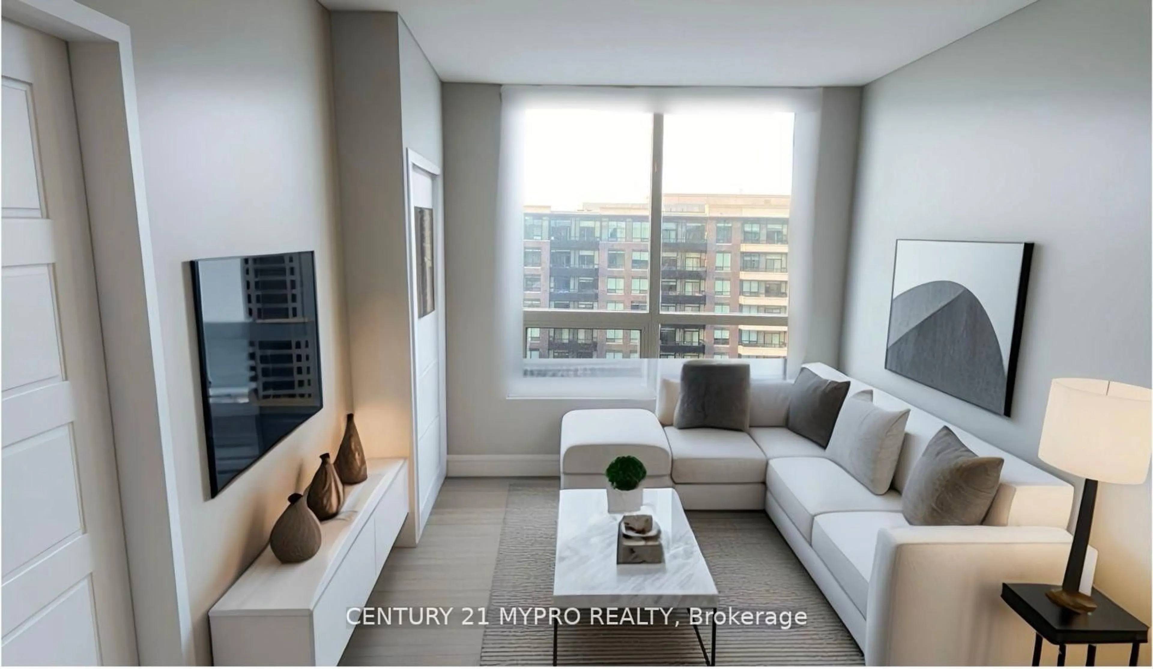 Living room with furniture, unknown for 15 Water Walk Dr #917, Markham Ontario L3P 1N3