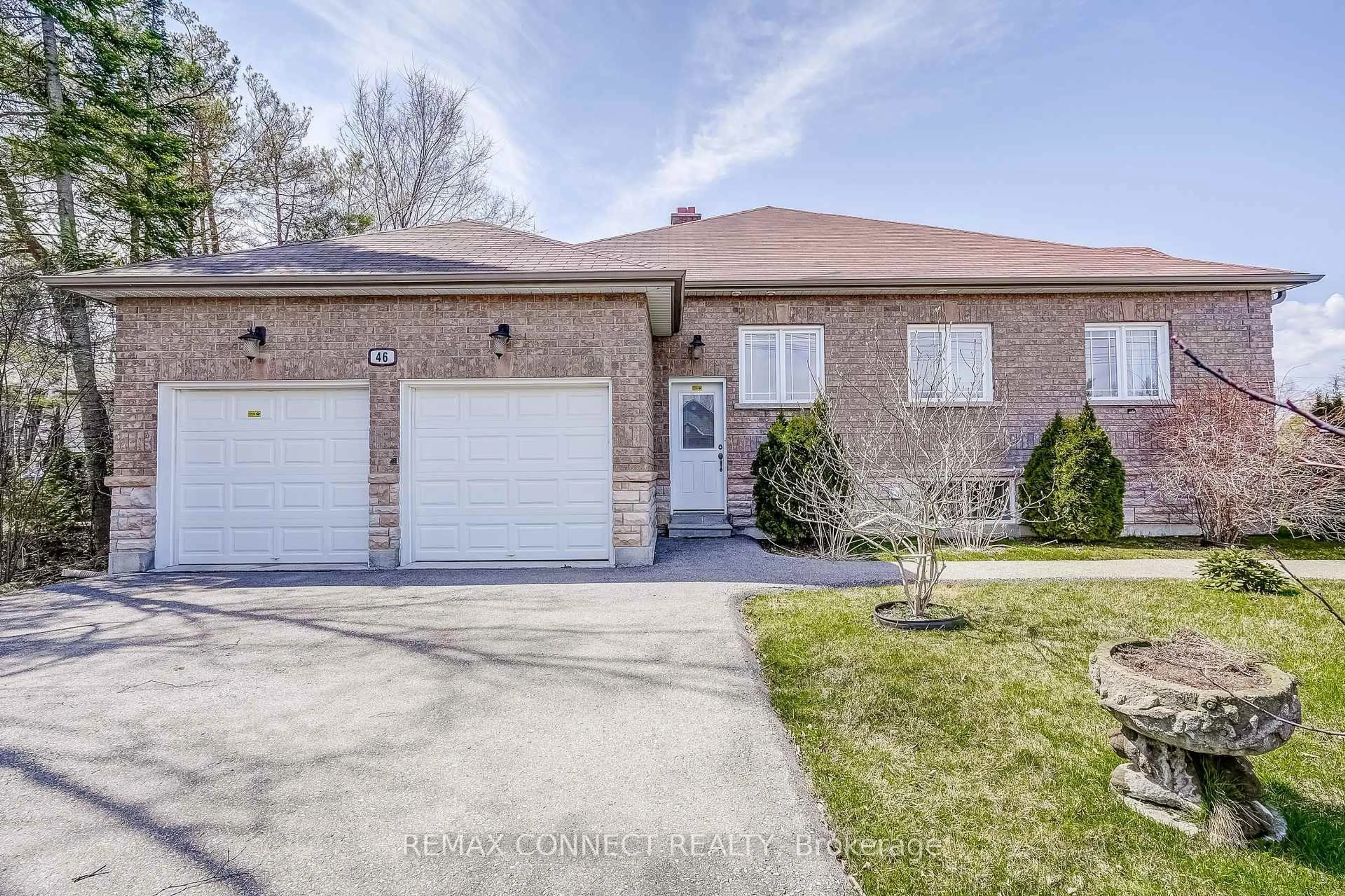 Home with brick exterior material, street for 46 Alexander Blvd, Georgina Ontario L0E 1L0