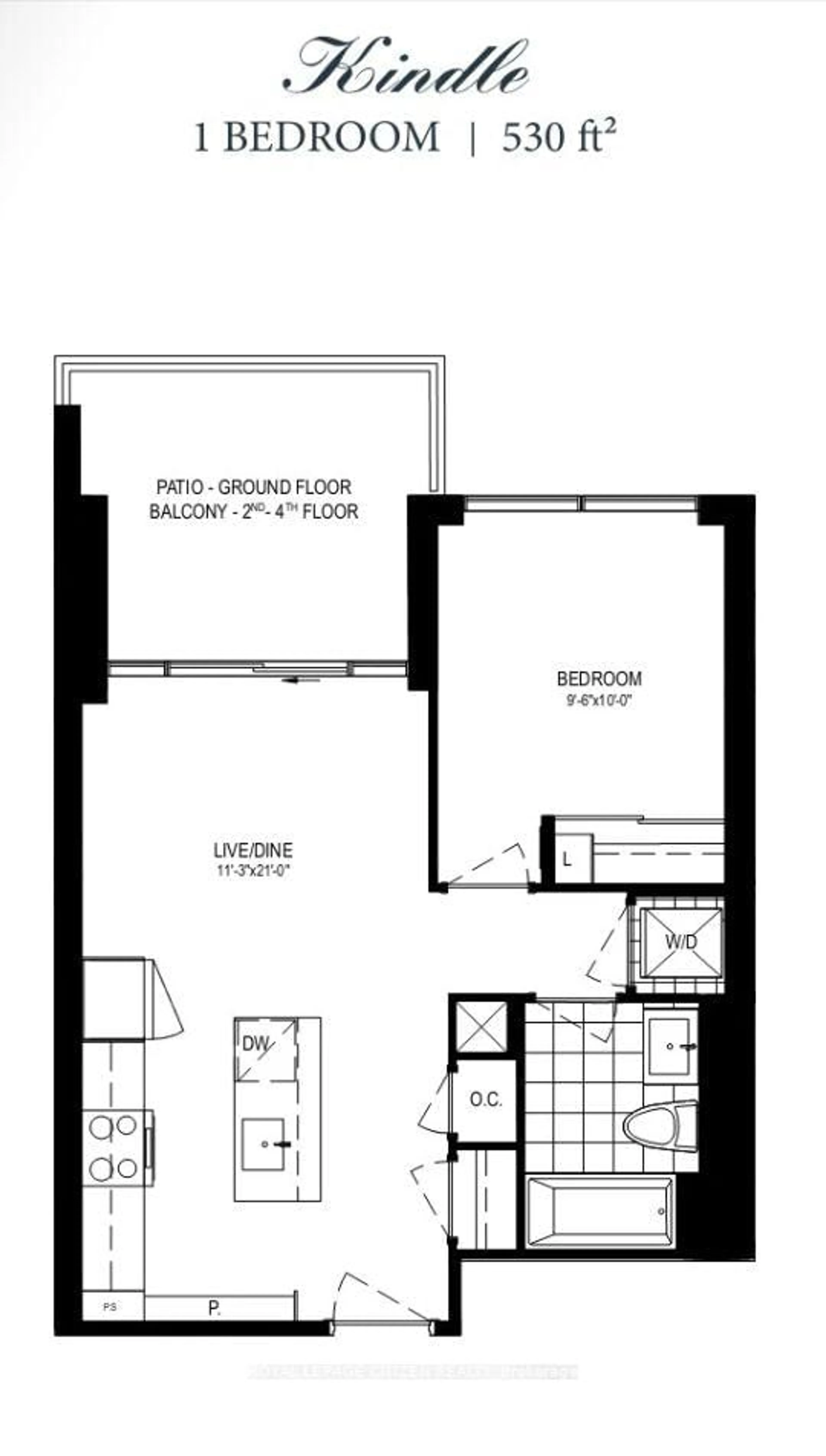 Floor plan for 415 Sea Ray Ave #306, Innisfil Ontario L9S 0R5