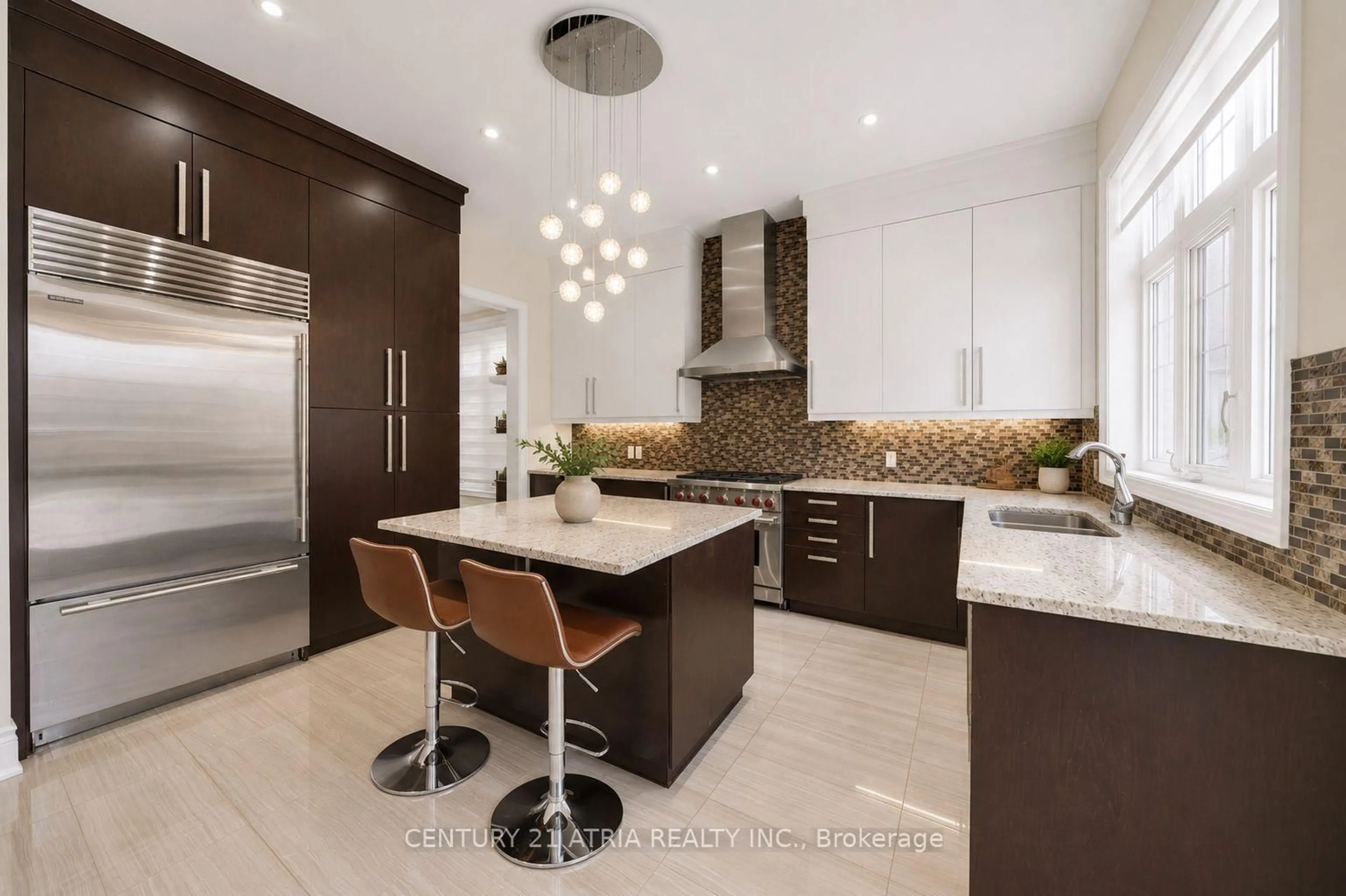 Contemporary kitchen, ceramic/tile floor for 20 Baldry Ave, Vaughan Ontario L6A 4X7