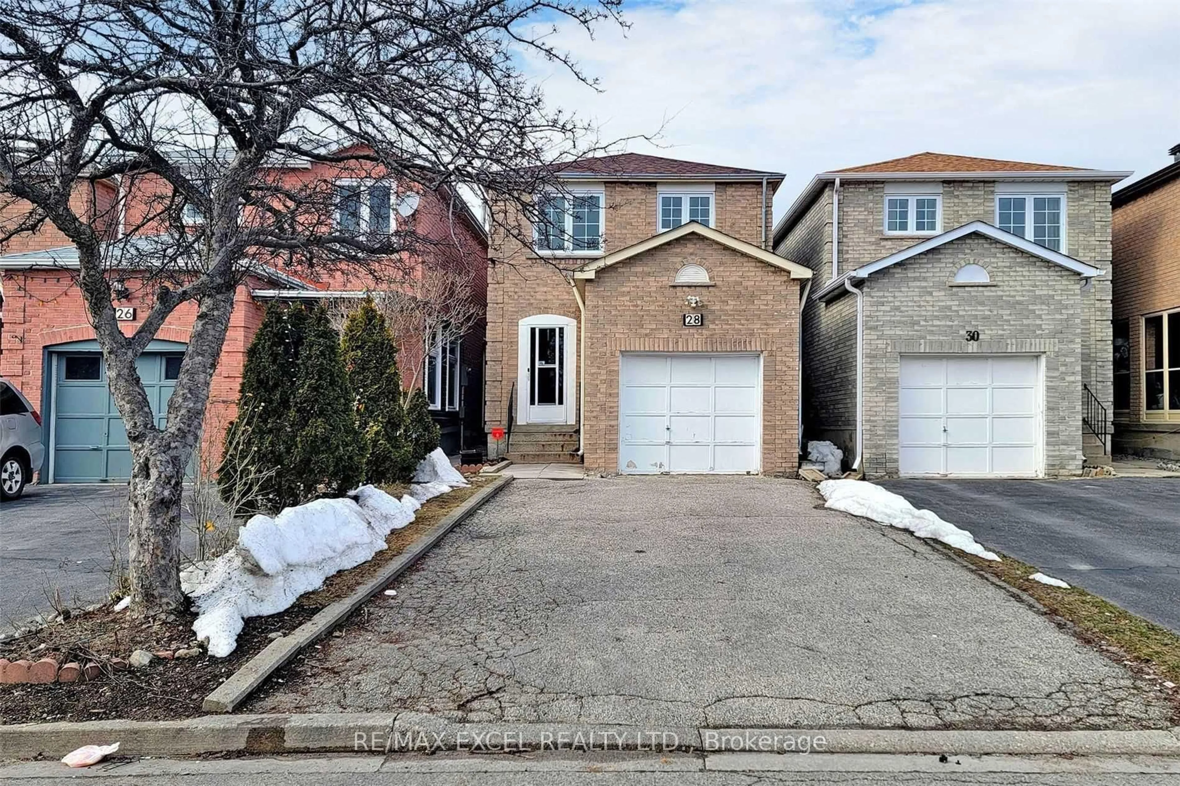 Home with brick exterior material, street for 28 Karen Miles Cres, Markham Ontario L3S 1Z6