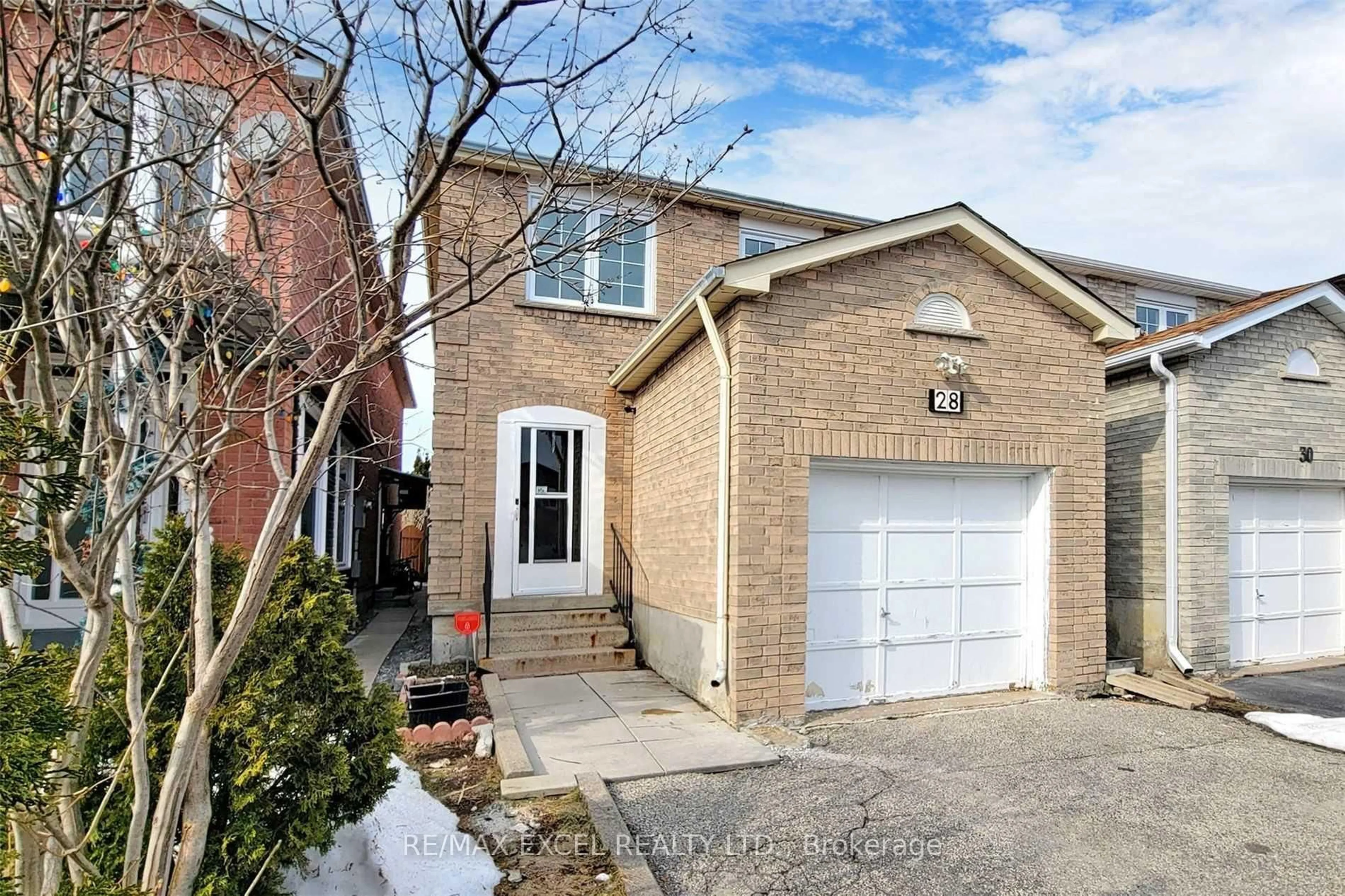 Home with brick exterior material, street for 28 Karen Miles Cres, Markham Ontario L3S 1Z6
