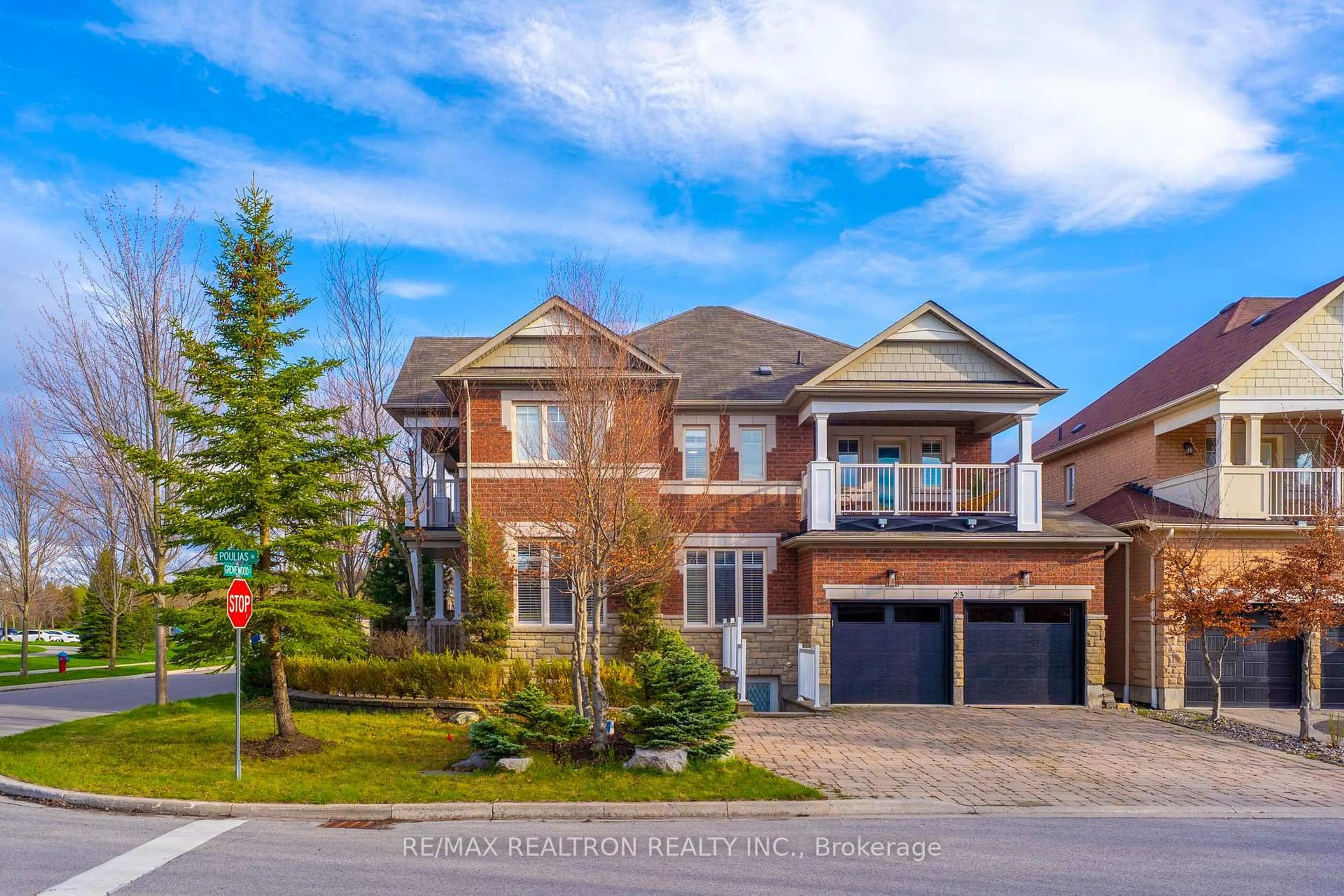 Home with brick exterior material, street for 23 Poulias Ave, Richmond Hill Ontario L4E 4A1