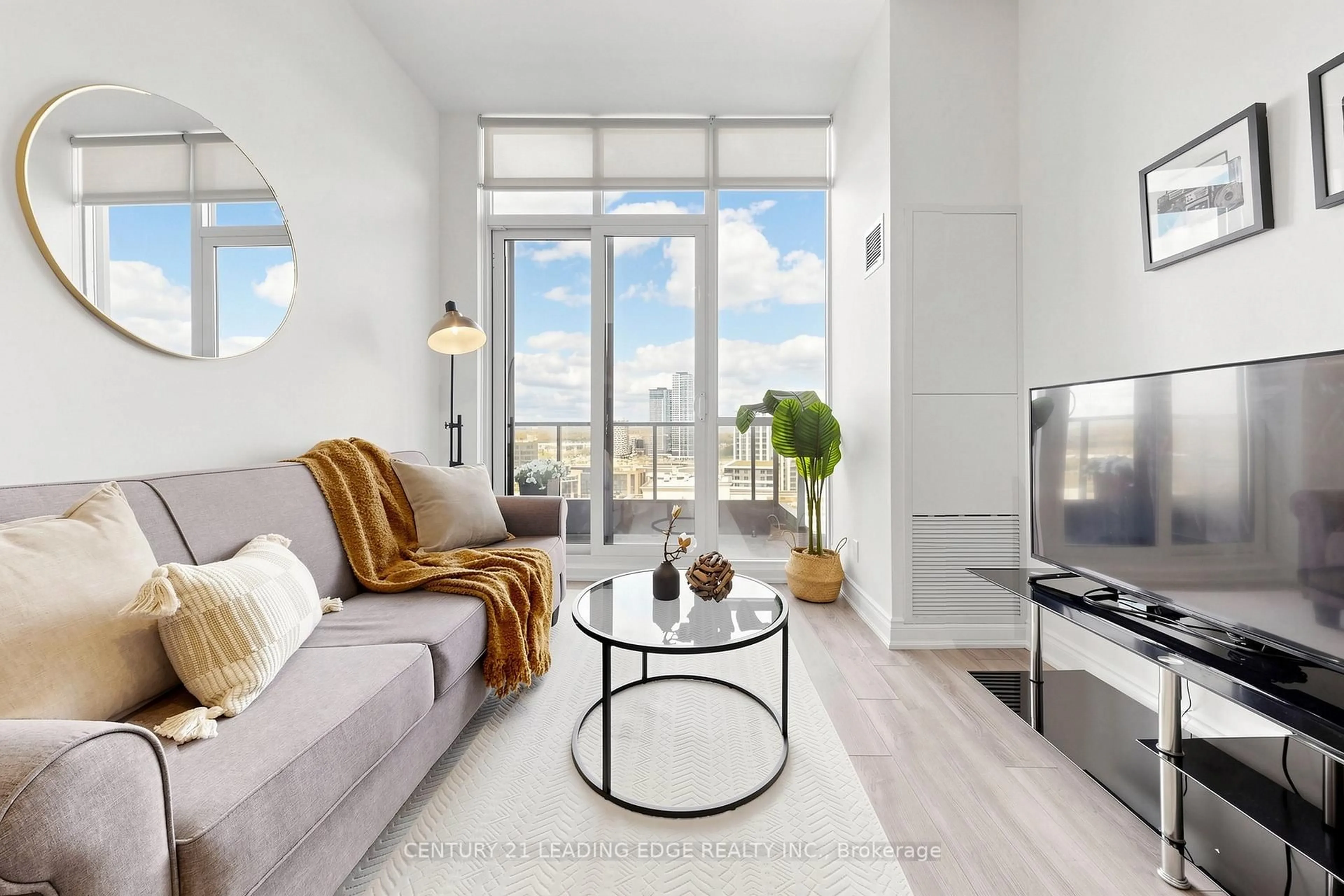 Living room with furniture, unknown for 89 South Town Centre Blvd #1801, Markham Ontario L6G 0E8
