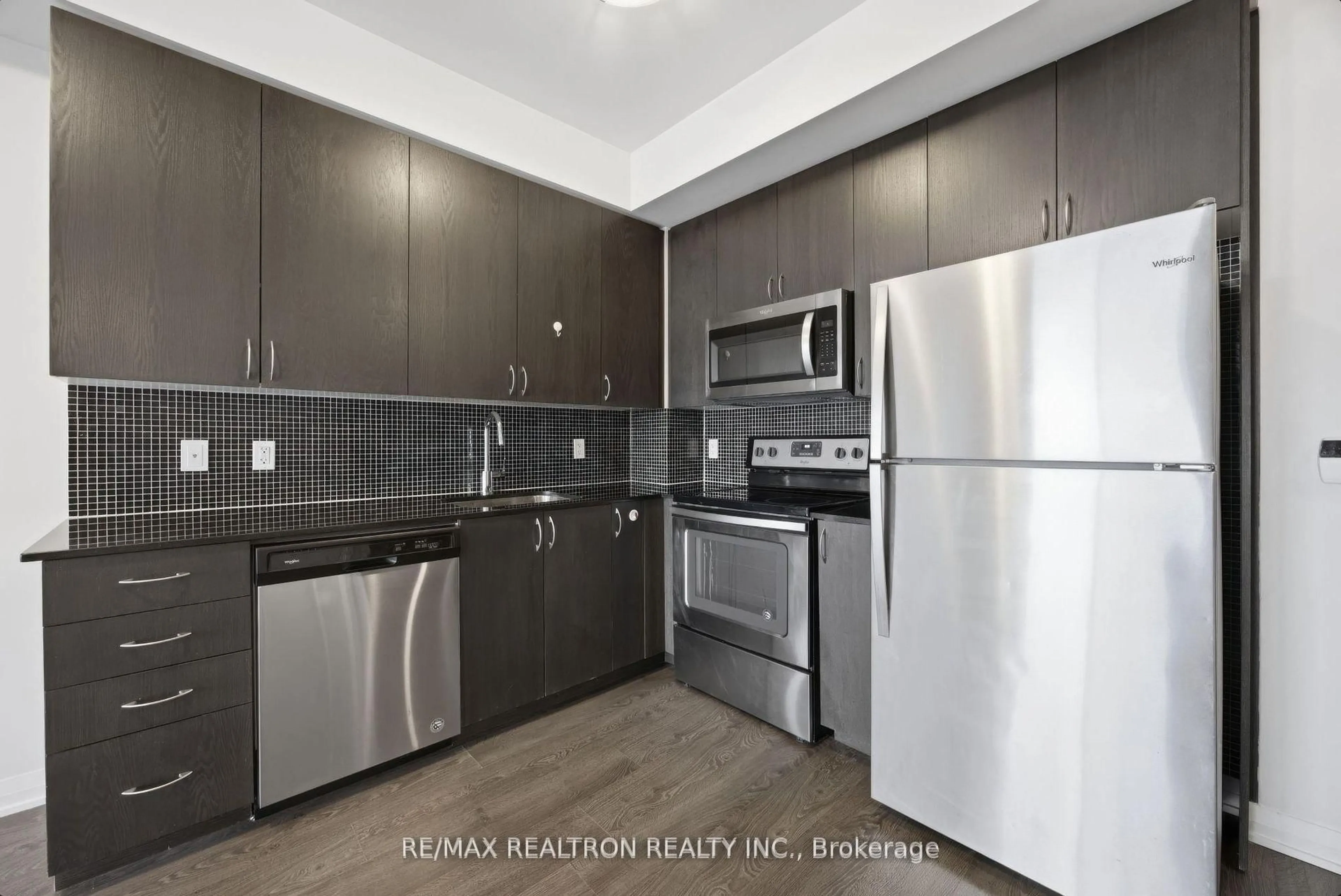 Standard kitchen, ceramic/tile floor for 9560 Markham Rd #1107, Markham Ontario L6E 0N6