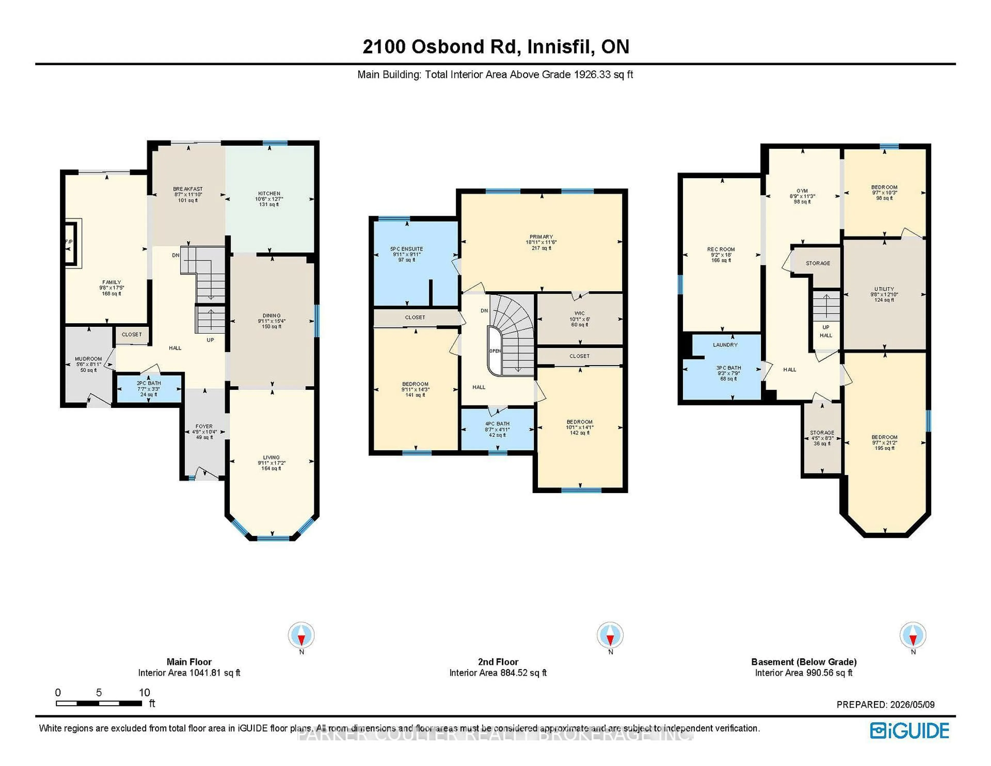 Floor plan for 2100 Osbond Rd, Innisfil Ontario L9S 0A9