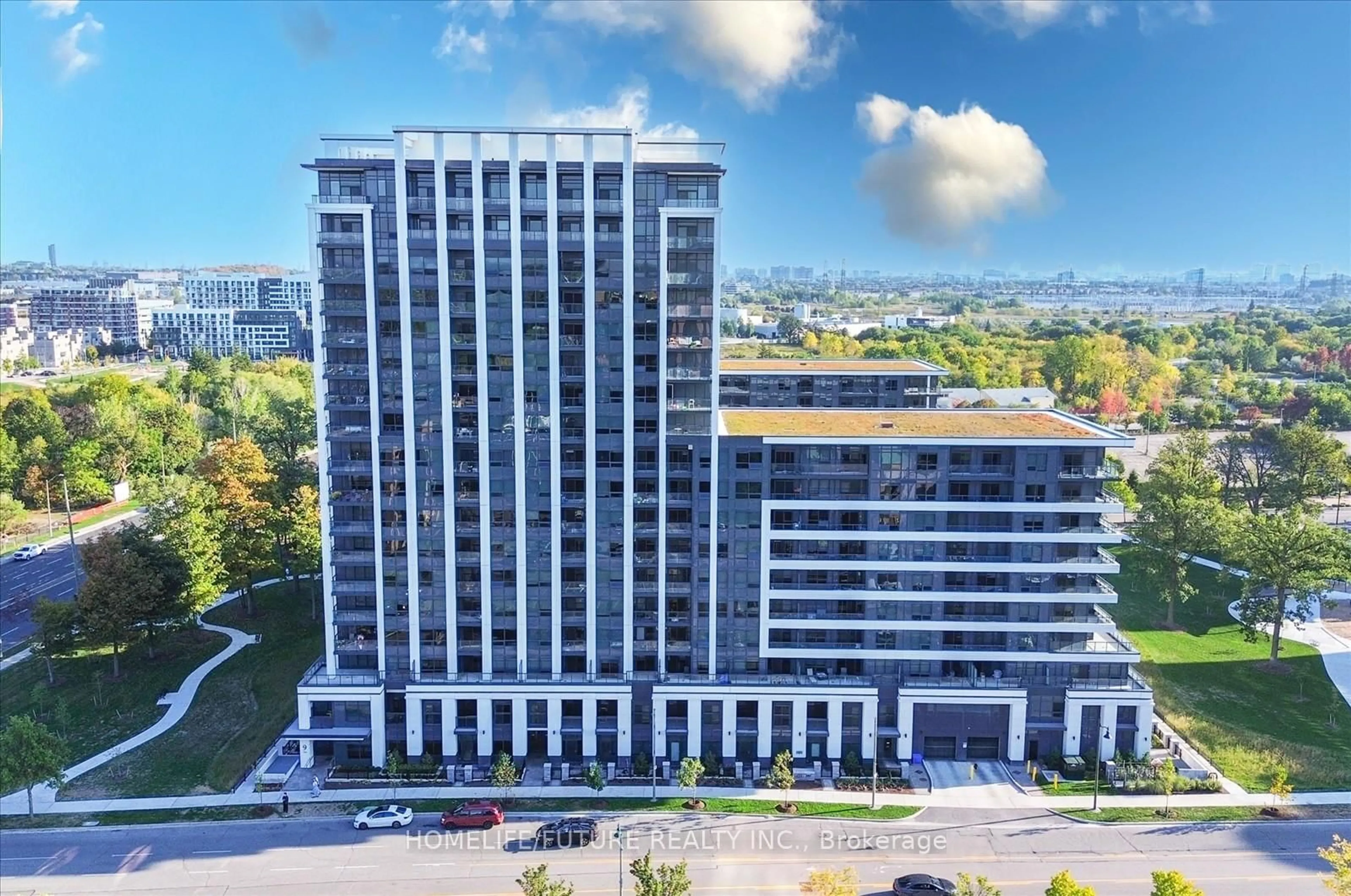 A pic from outside/outdoor area/front of a property/back of a property/a pic from drone, unknown for 8 Cedarland Dr #1017, Markham Ontario L6G 0H4