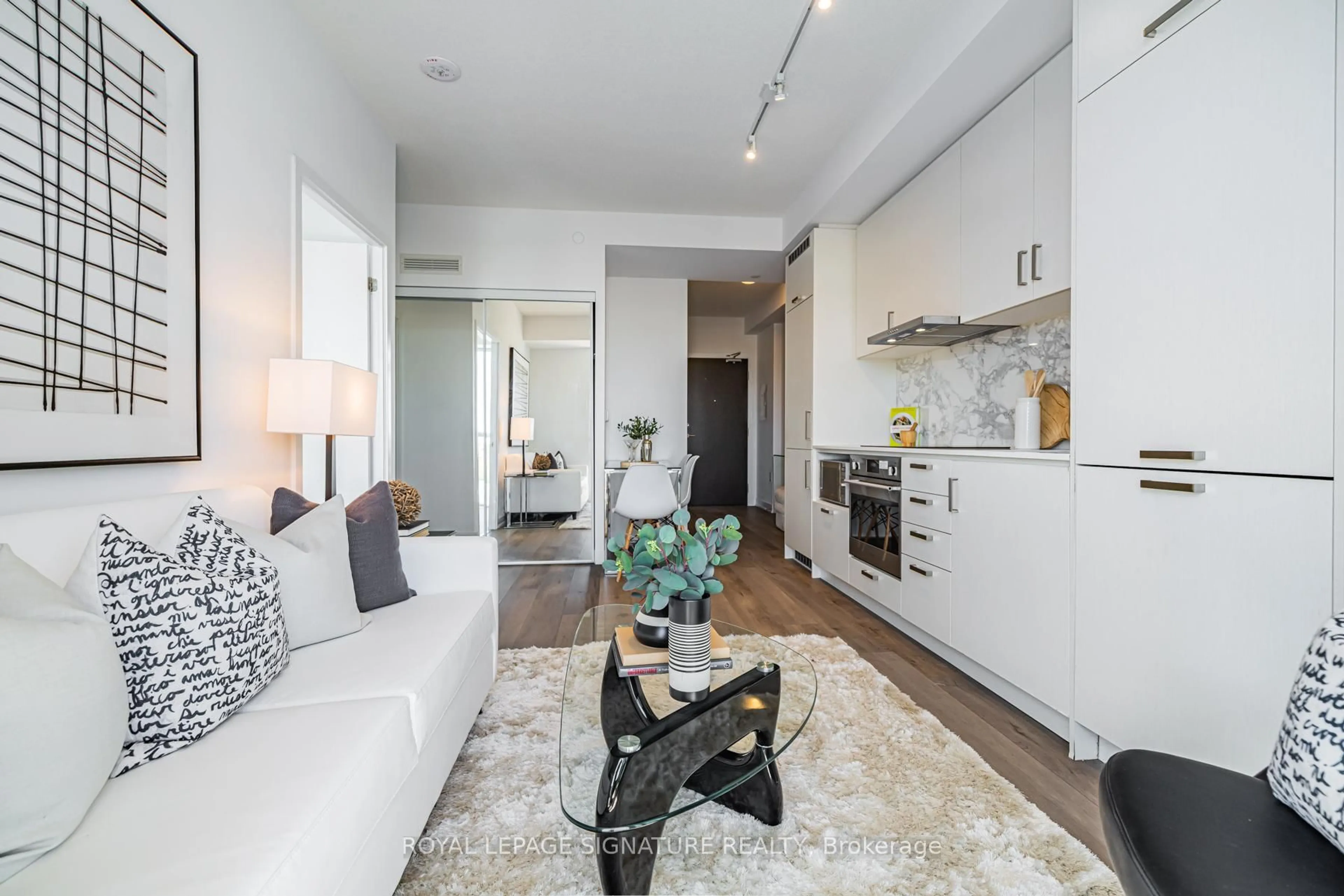 Living room with furniture, unknown for 60 Honeycrisp Cres #618, Vaughan Ontario L4K 0N5