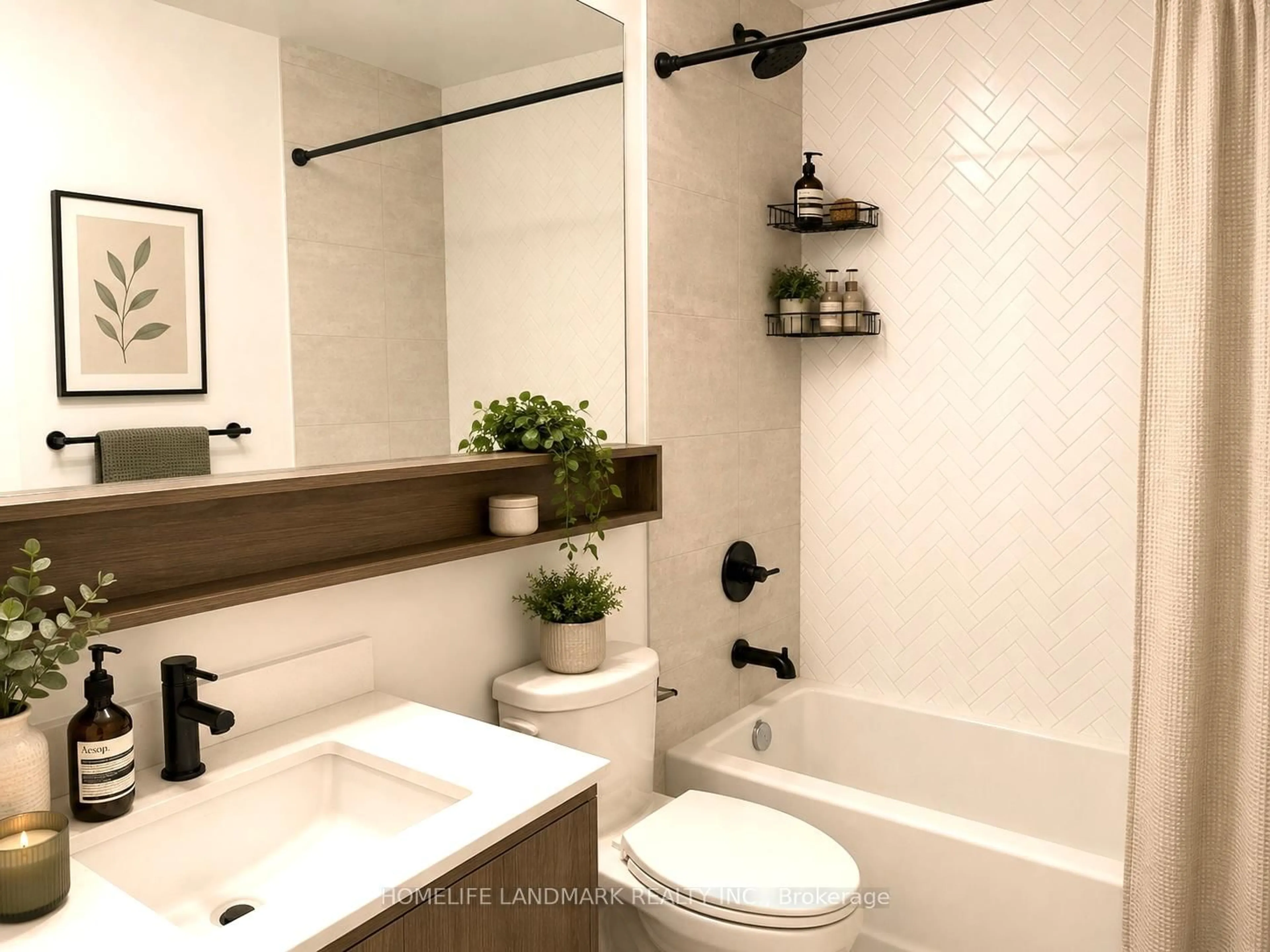 Contemporary bathroom, ceramic/tile floor for 8888 Yonge St #427, Richmond Hill Ontario L4C 5V6