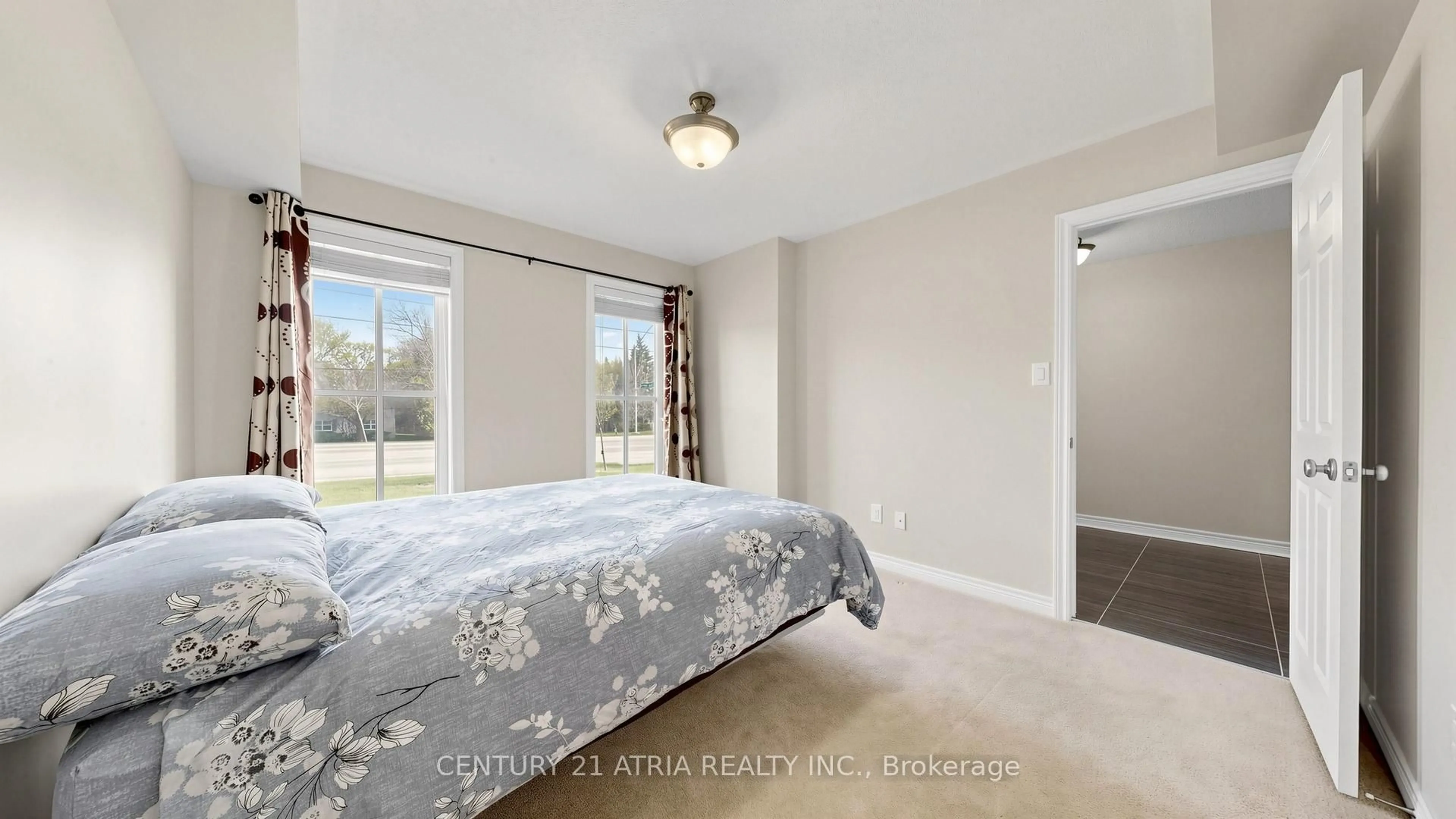 Bedroom with bed, carpet floor for 2918 Elgin Mills Rd, Markham Ontario L6C 0E5